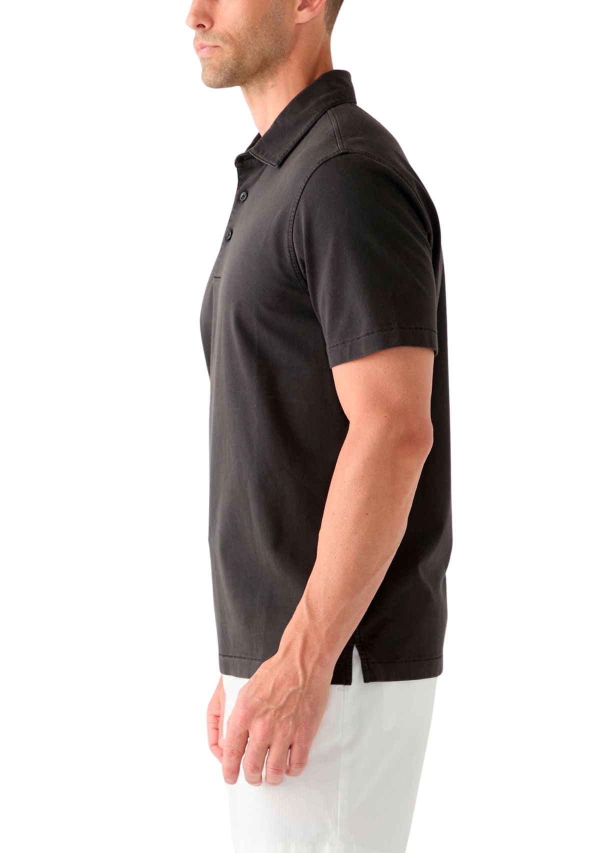 Mens Garment Dye Polo Shirt