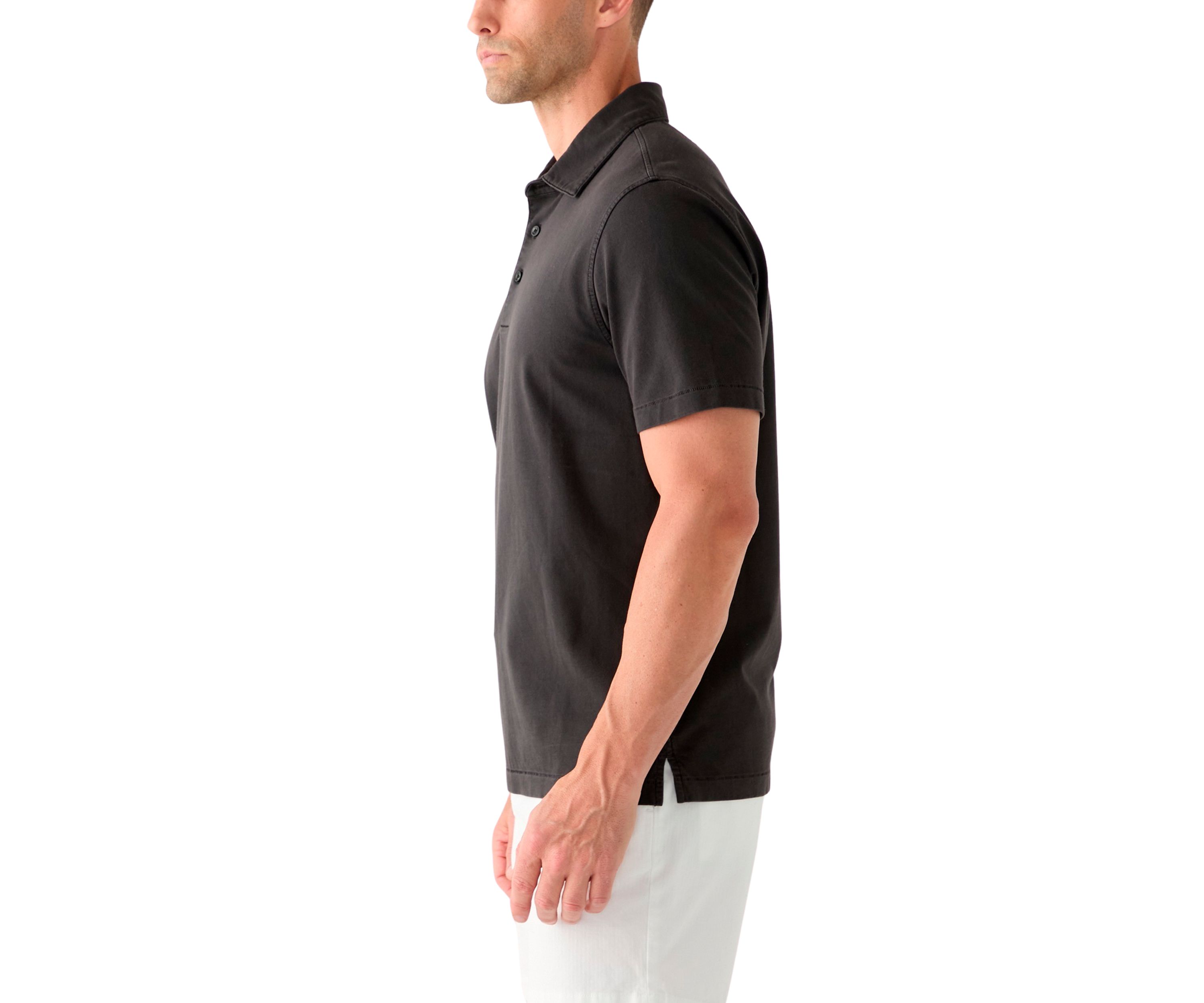 Mens Garment Dye Polo Shirt
