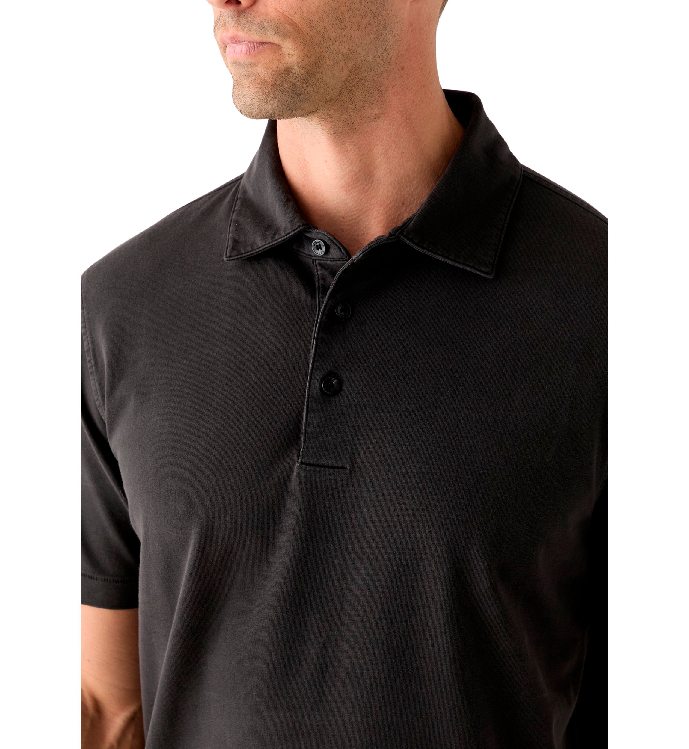 Mens Garment Dye Polo Shirt