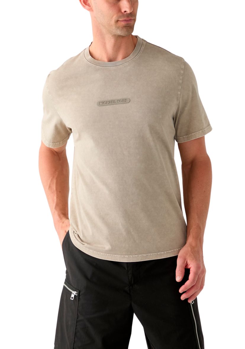 Mens Acid Wash Logo Graphic T-Shirt