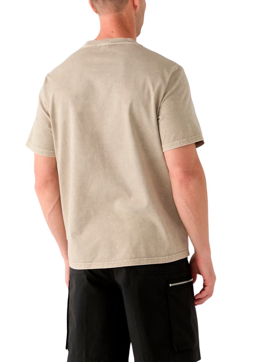 Mens Acid Wash Logo Graphic T-Shirt