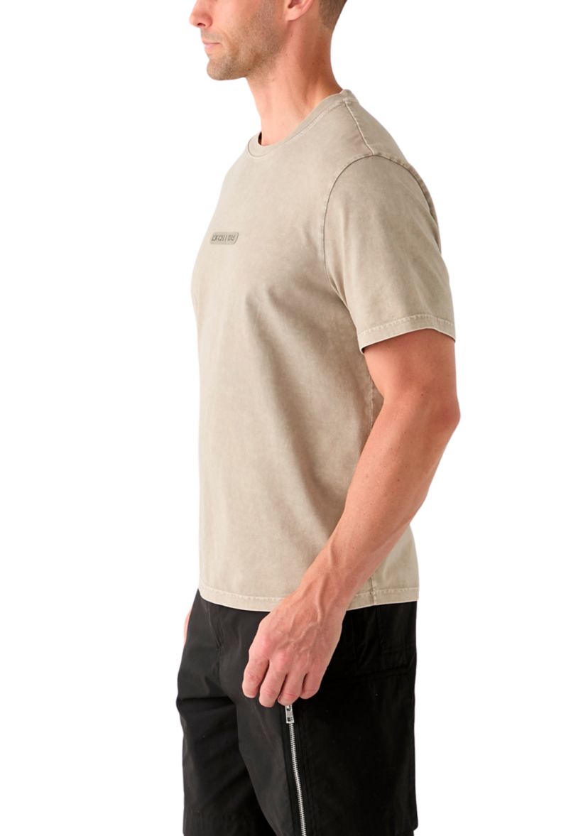 Mens Acid Wash Logo Graphic T-Shirt