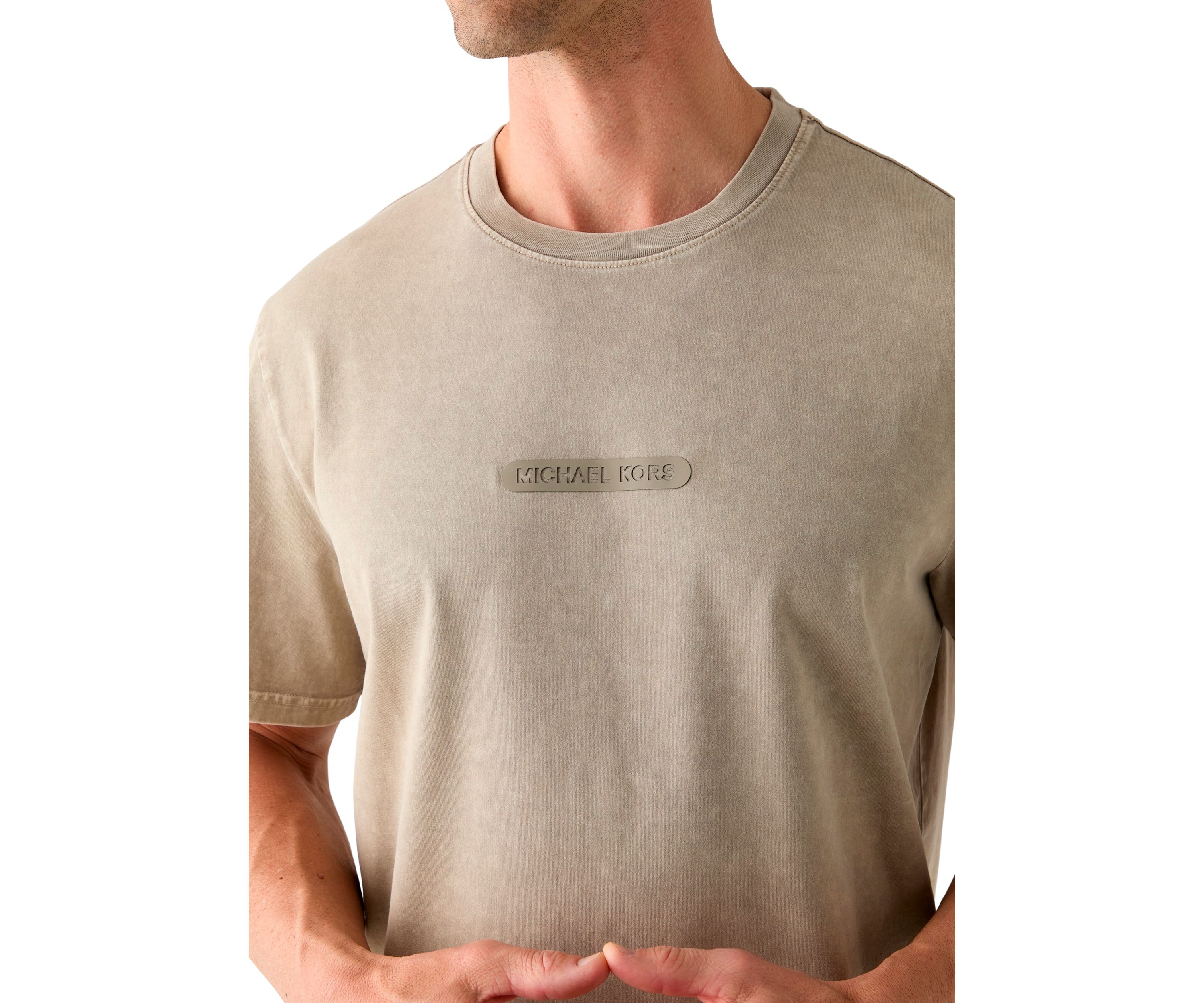 Mens Acid Wash Logo Graphic T-Shirt