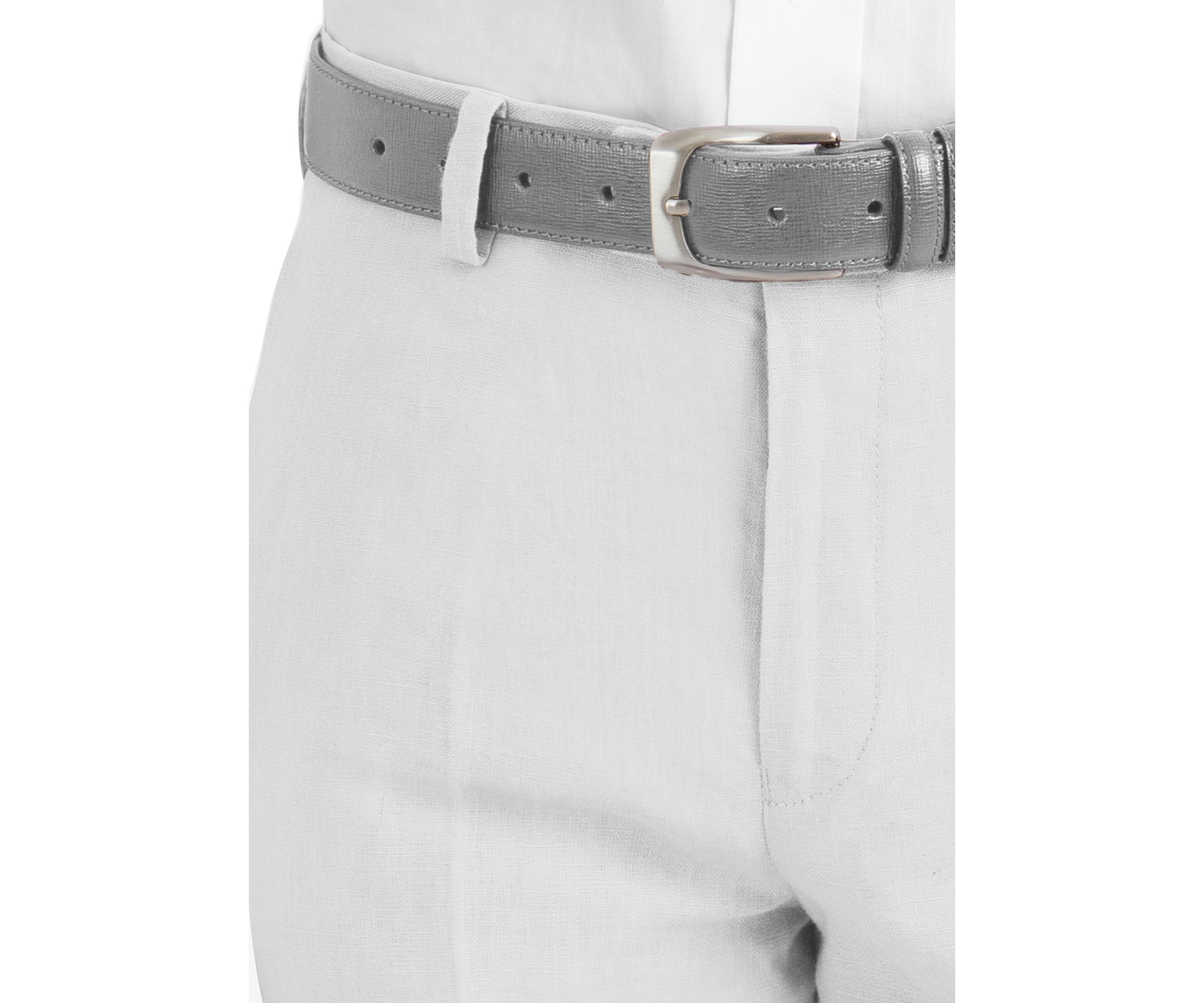 Boys 8-20 White Plain Linen Pants 