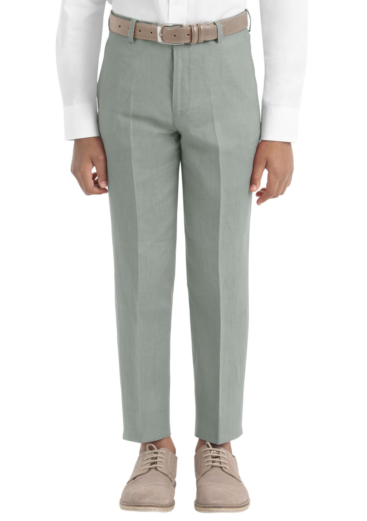 Boys 8-20 Plain Sage Linen Pants