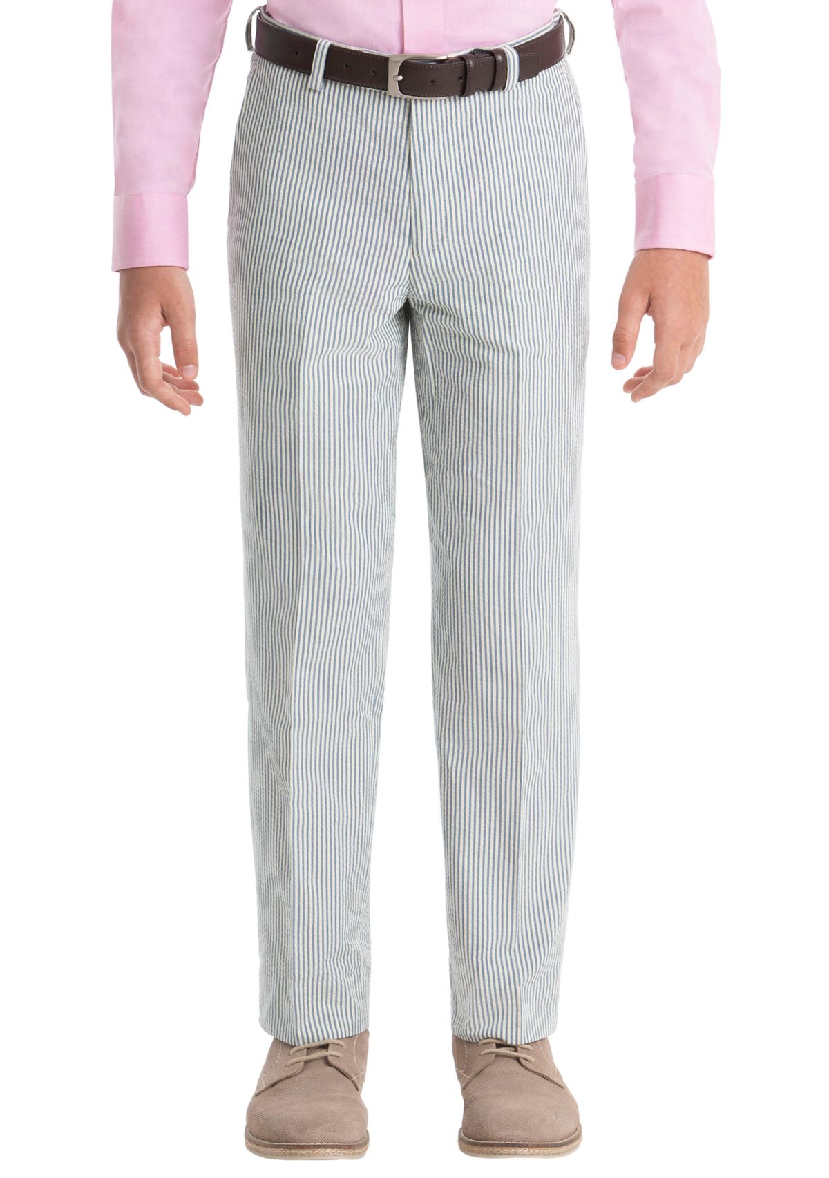 Boys 8-20 Blue Stripe Cotton Pants