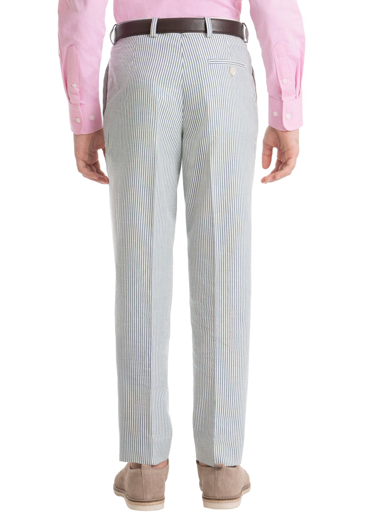 Boys 8-20 Blue Stripe Cotton Pants