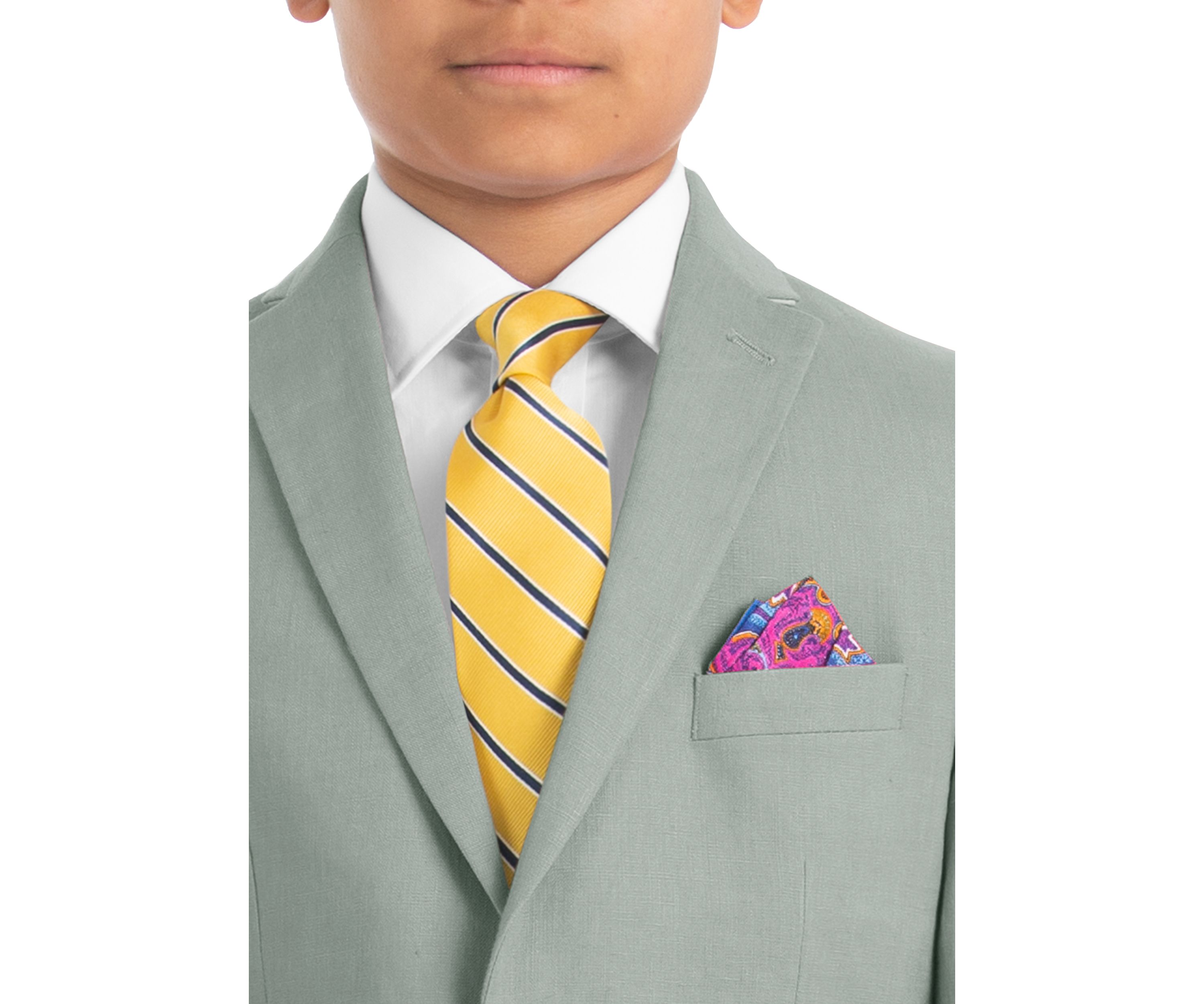 Boys 8-20 Sage Linen Jacket