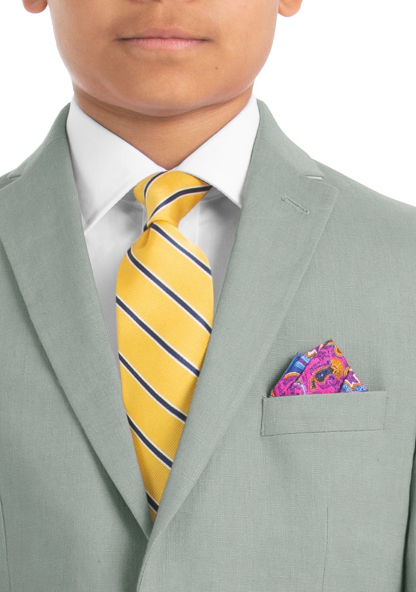 Boys 8-20 Sage Linen Jacket