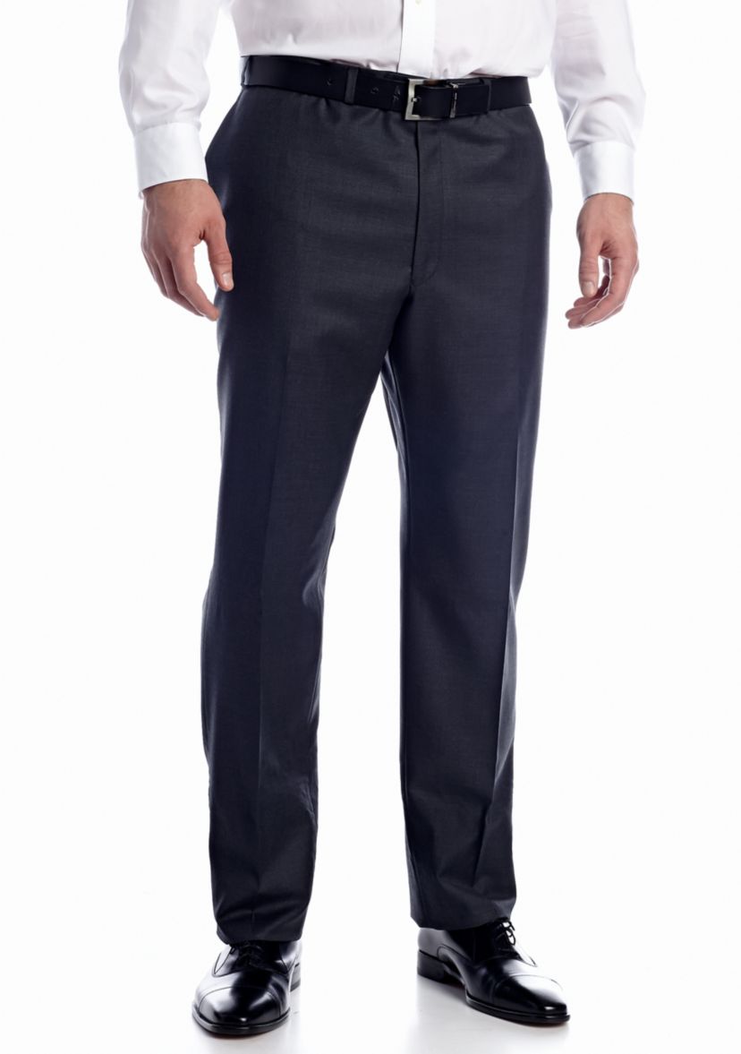 Big & Tall Ultraflex Flat Front Suit Separate Pants