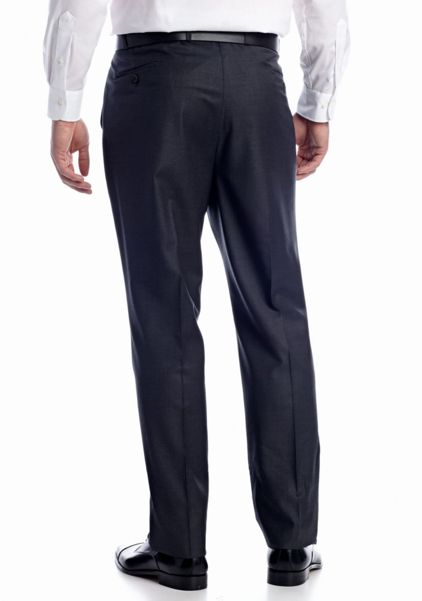 Big & Tall Ultraflex Flat Front Suit Separate Pants