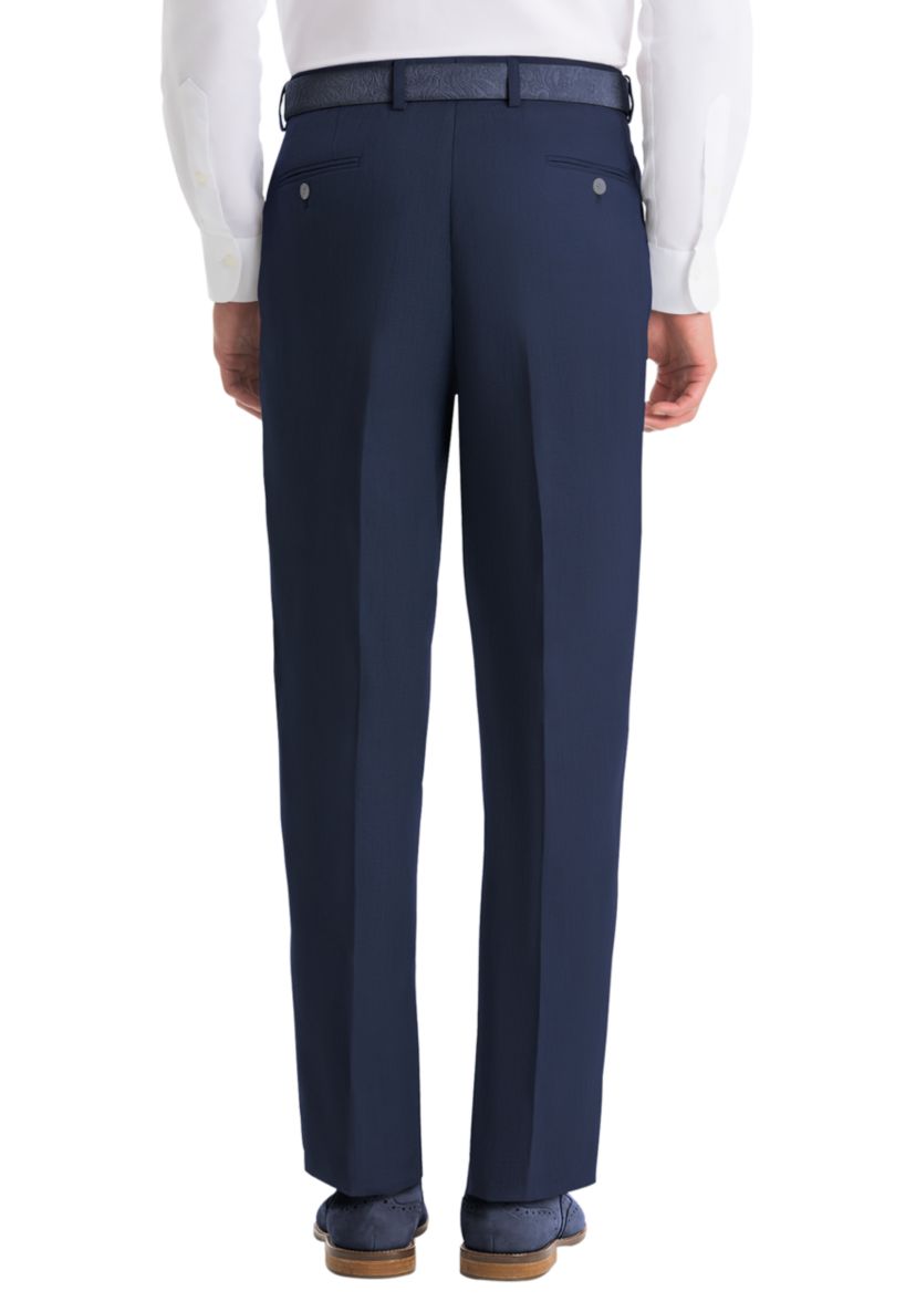 Solid Navy Linen Suit Separate Pants 