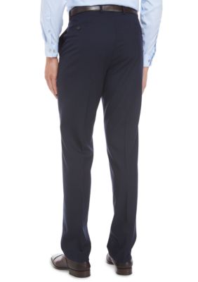 Tan Slim Fit Flat Front Dress Pants – Flex Suits