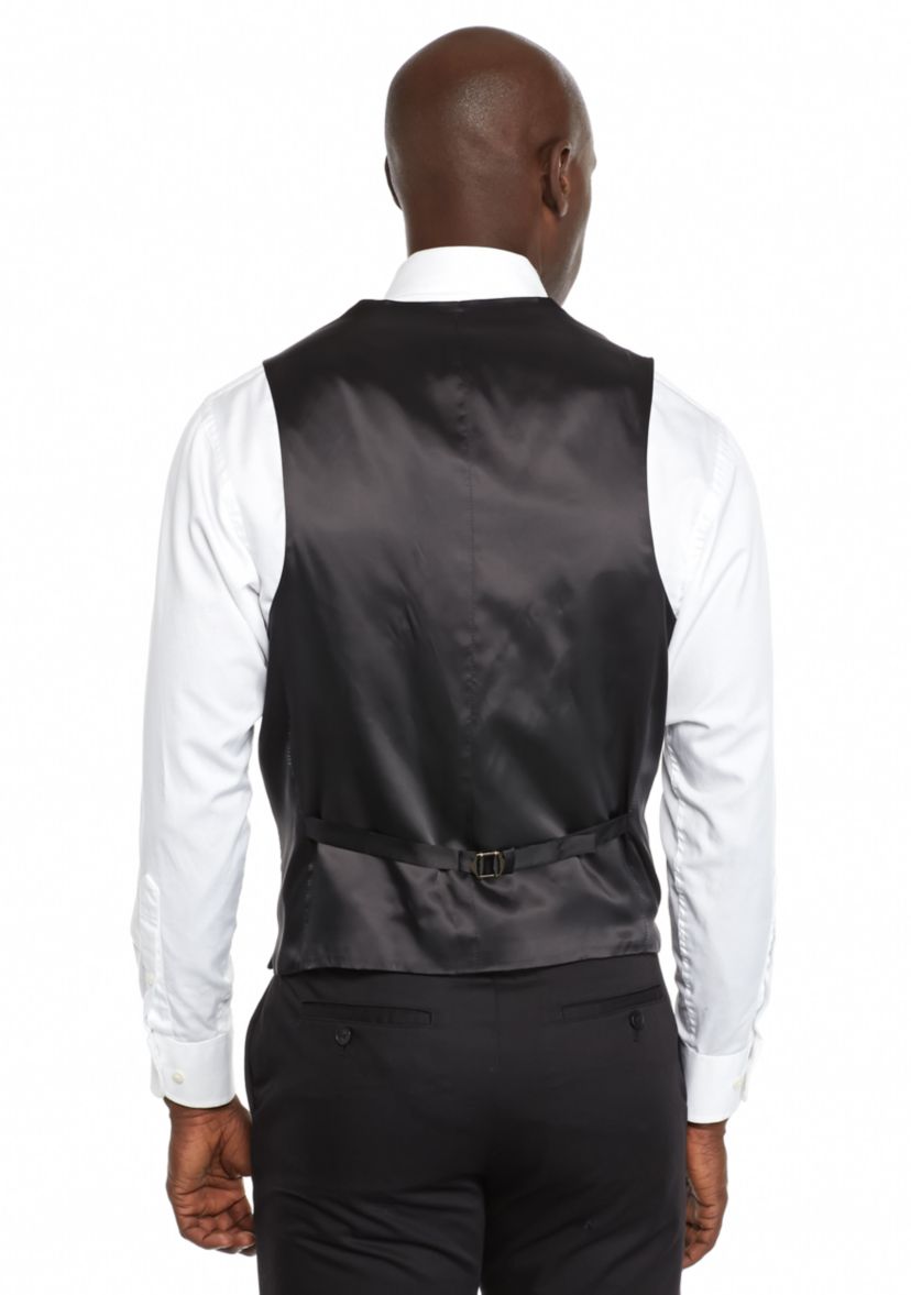 Classic-Fit Black Suit Separate Vest