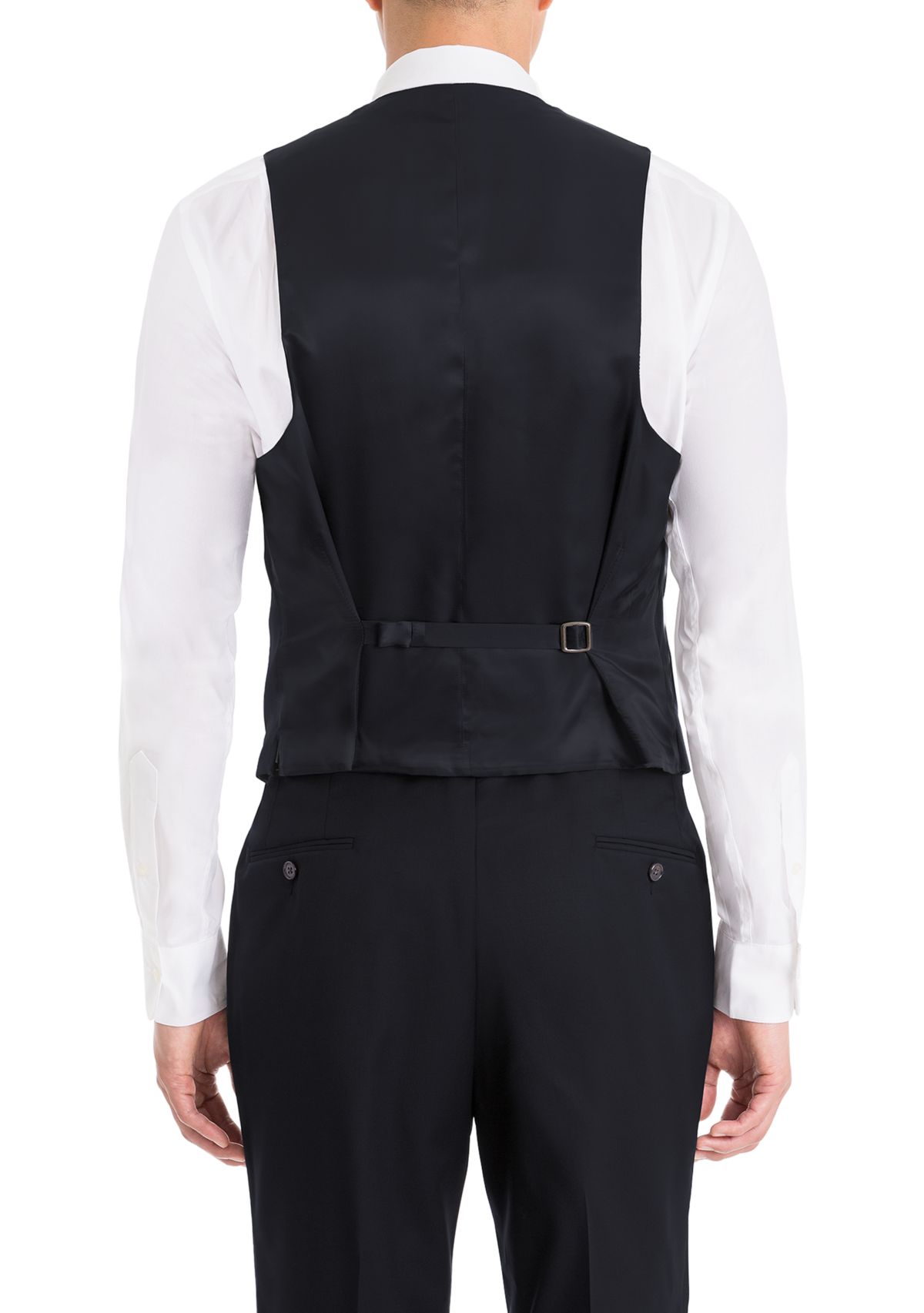 Navy Wool Suit Separate Vest 