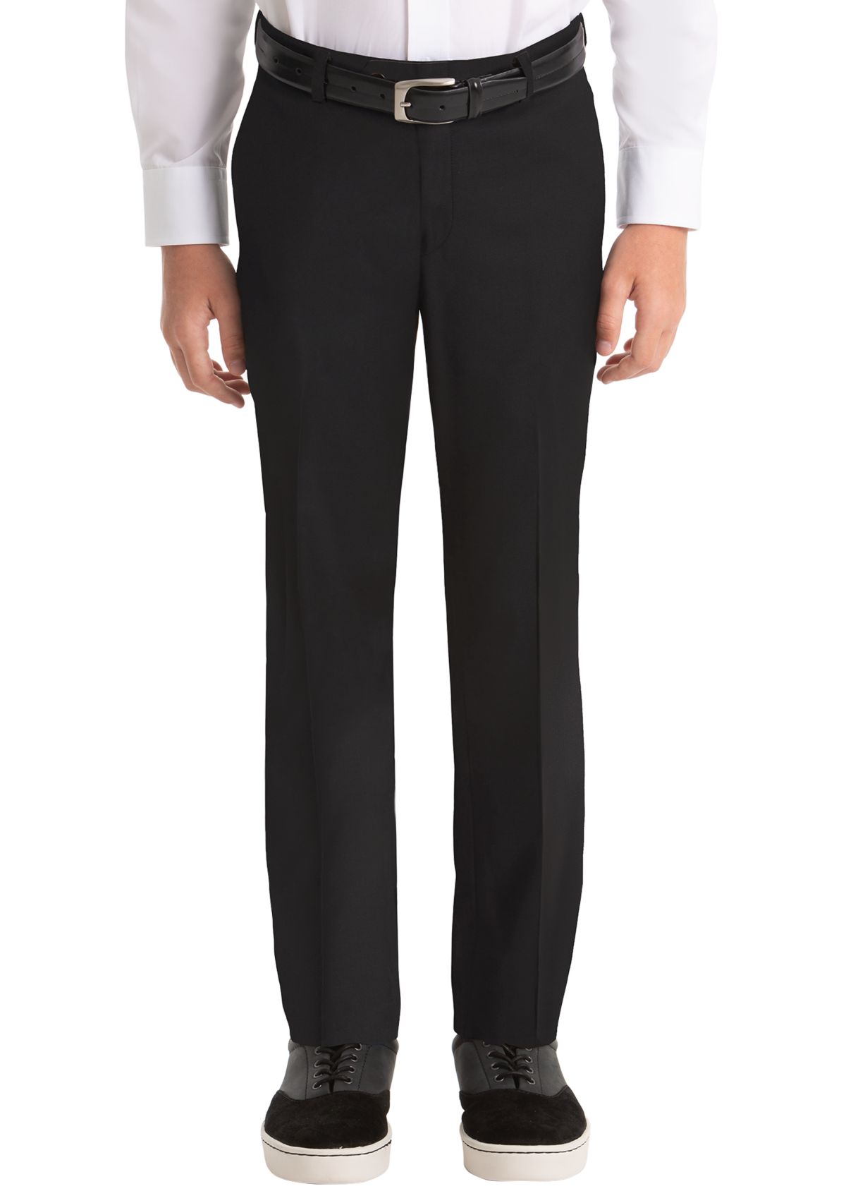 Boys 4-7 Plain Black Woolen Pants