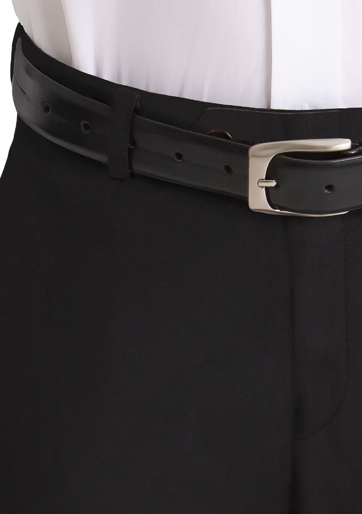 Boys 4-7 Plain Black Woolen Pants