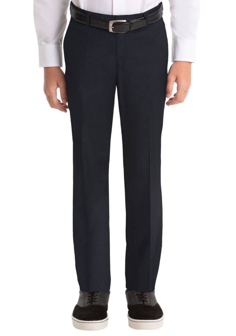 Boys 4-7 Plain Navy Woolen Pants