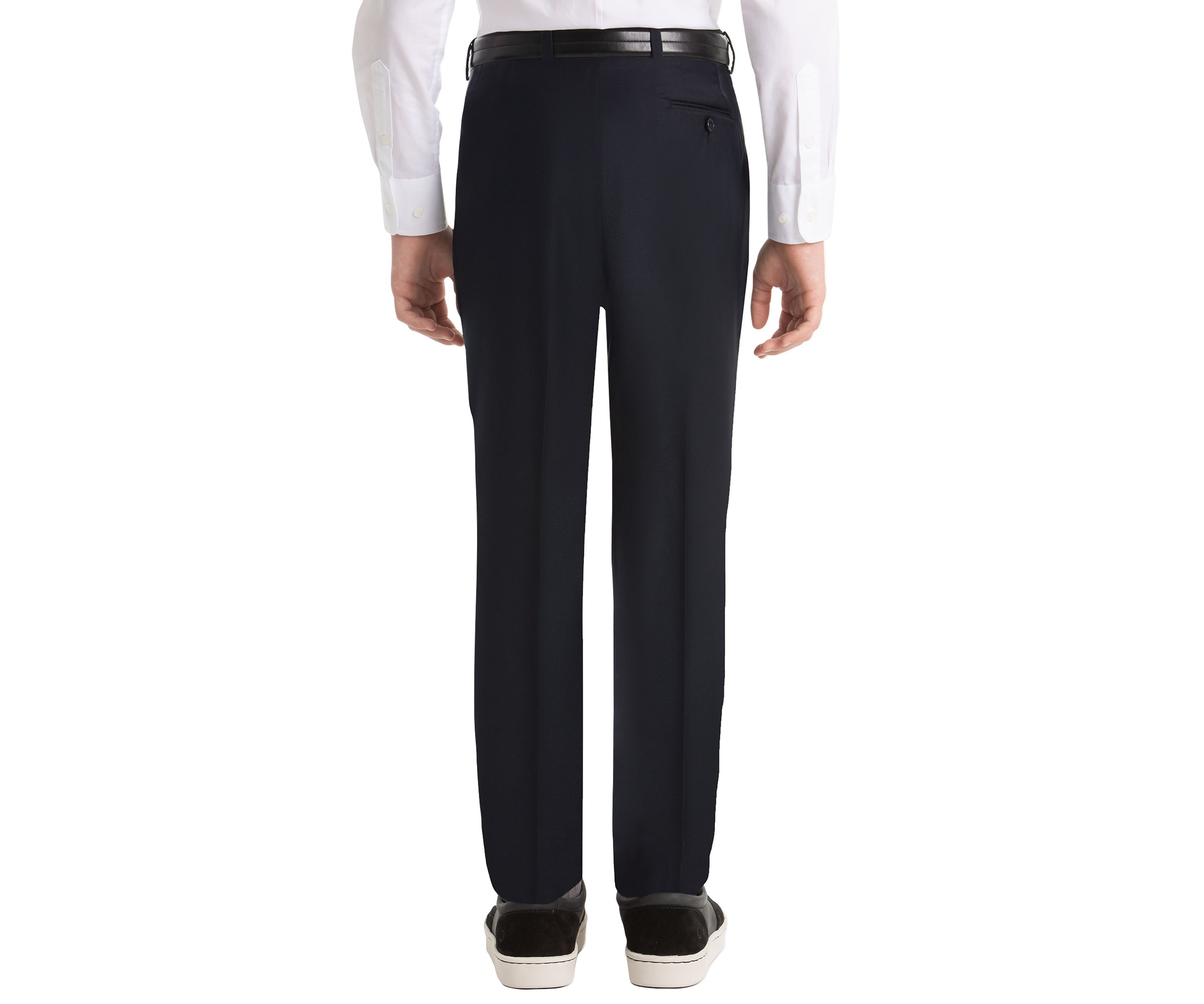 Boys 4-7 Plain Navy Woolen Pants