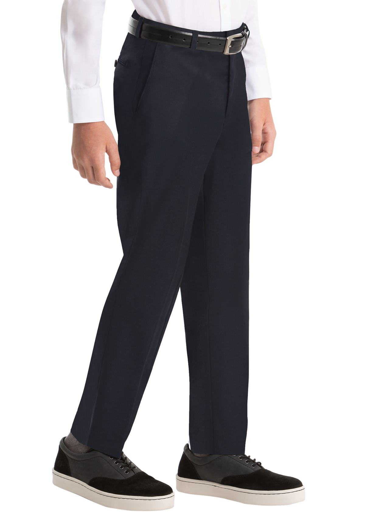 Boys 4-7 Plain Navy Woolen Pants