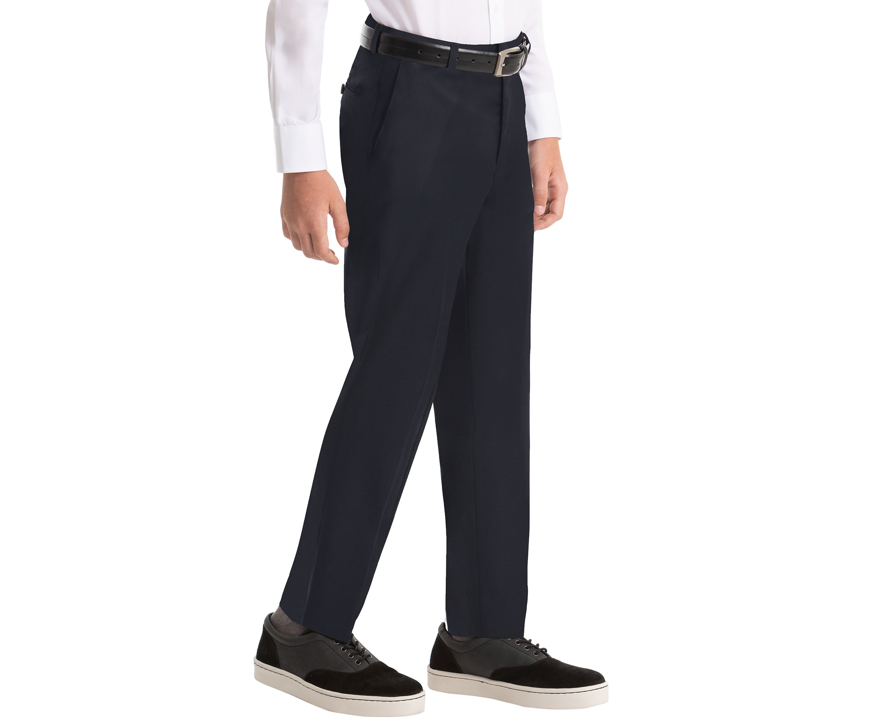 Boys 4-7 Plain Navy Woolen Pants