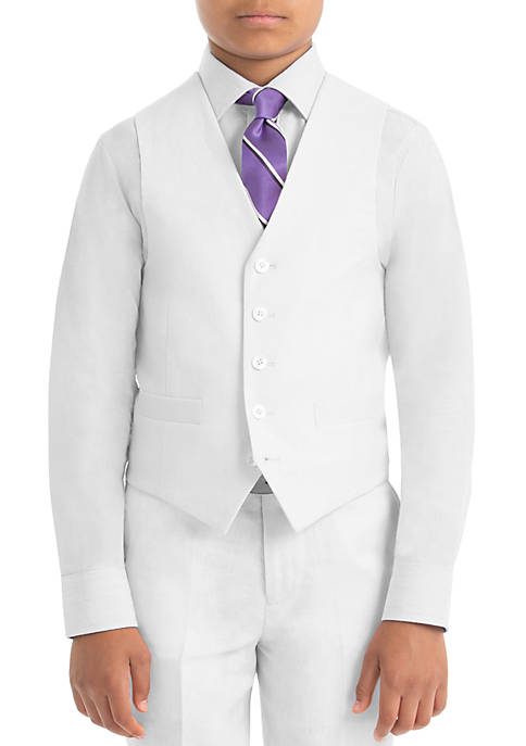 Lauren Ralph Lauren Boys 4-7 White Linen Vest