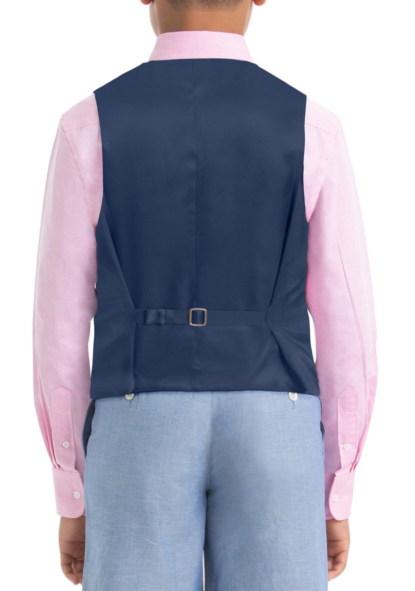 Boys 4-7 Light Blue Chambray Cotton Vest