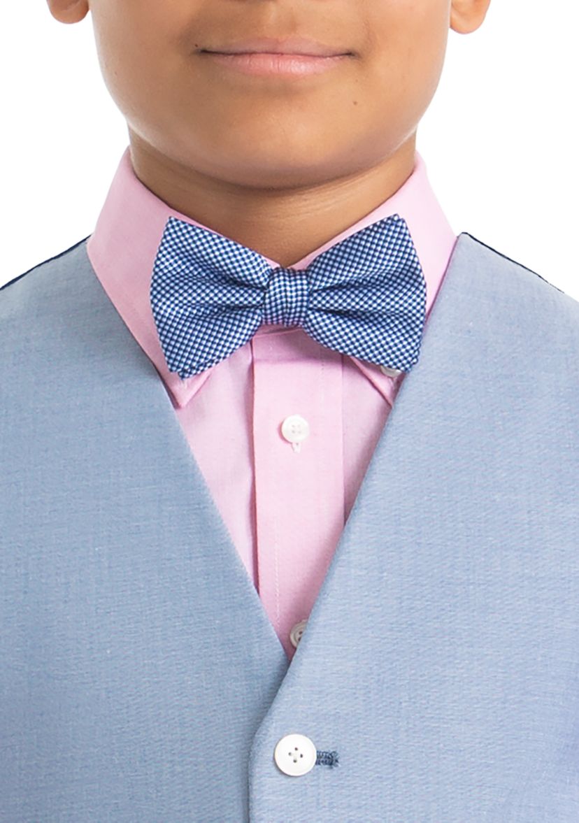 Boys 4-7 Light Blue Chambray Cotton Vest