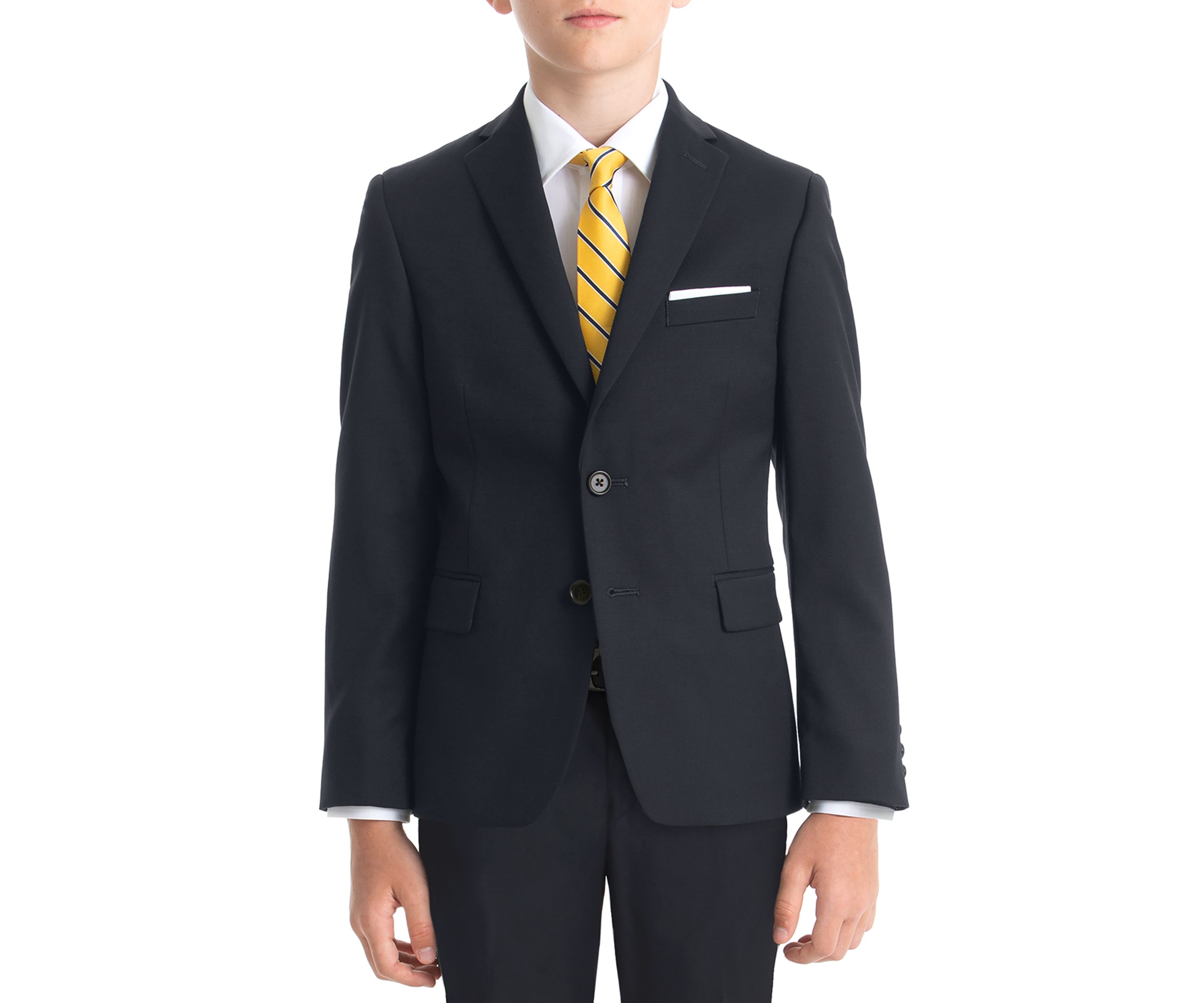 Boys 4-7 Navy Wool Straight Coat