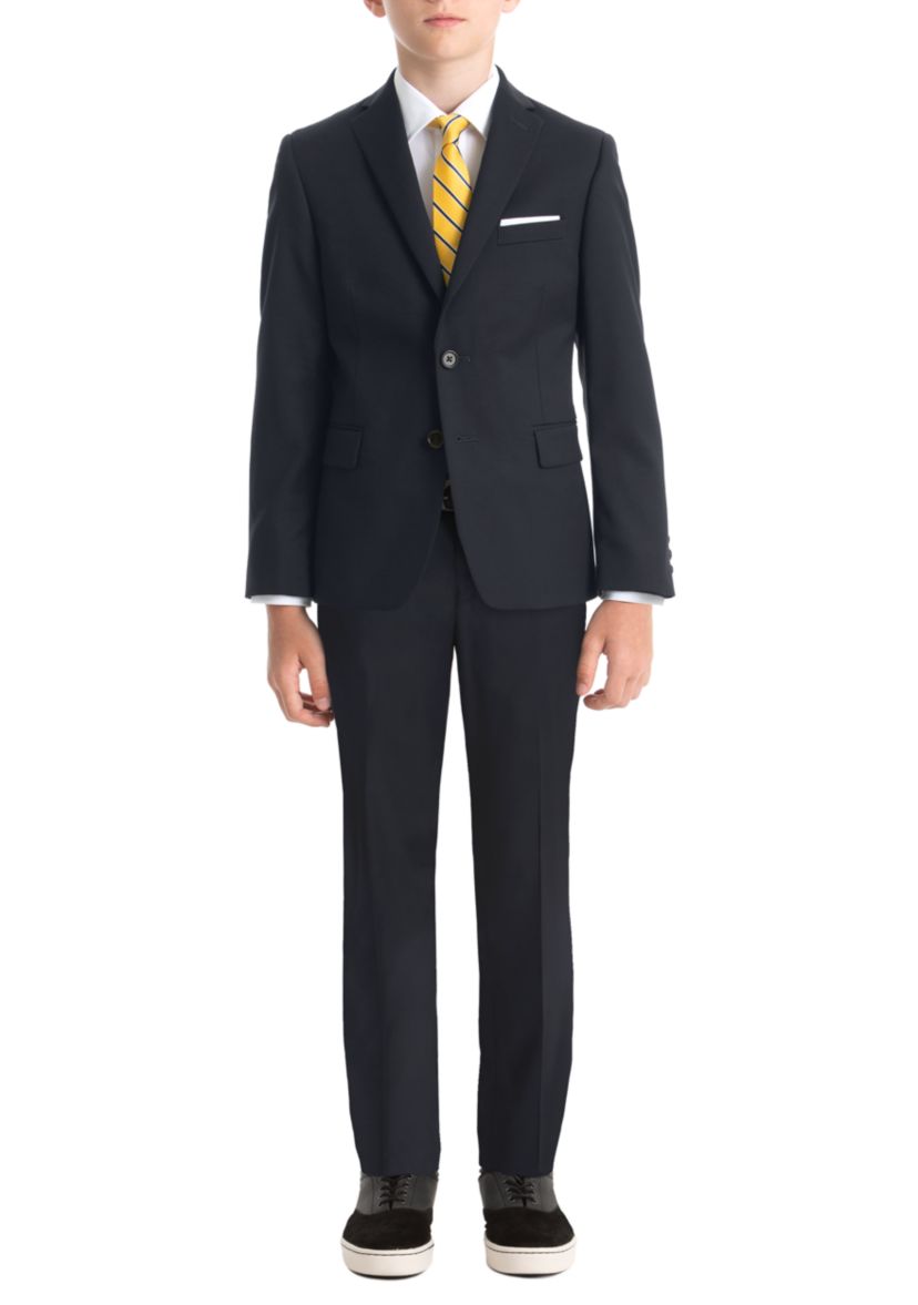 Boys 4-7 Navy Wool Straight Coat