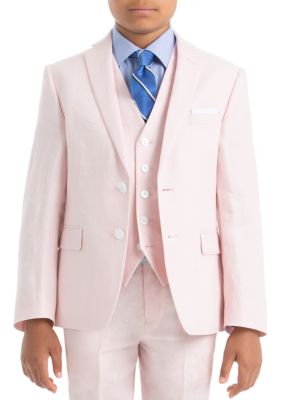 Lauren Ralph Lauren Boys 4-7 Pink Plain Linen Coat