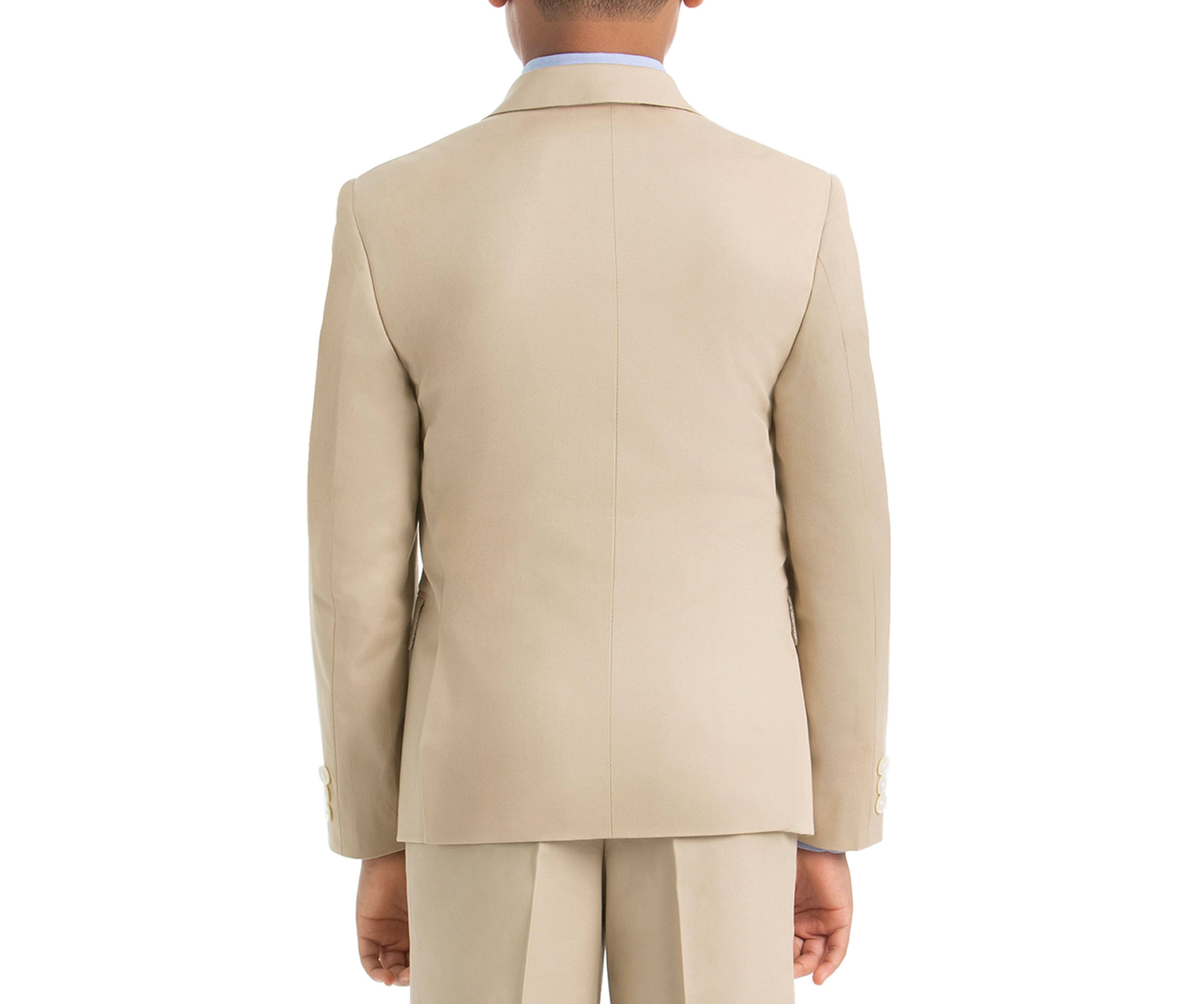 Boys 4-7 Tan Cotton Spandex Coat 