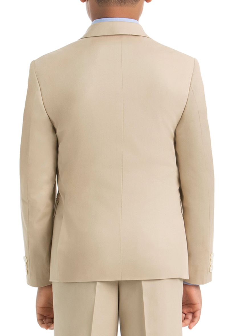 Boys 4-7 Tan Cotton Spandex Coat 