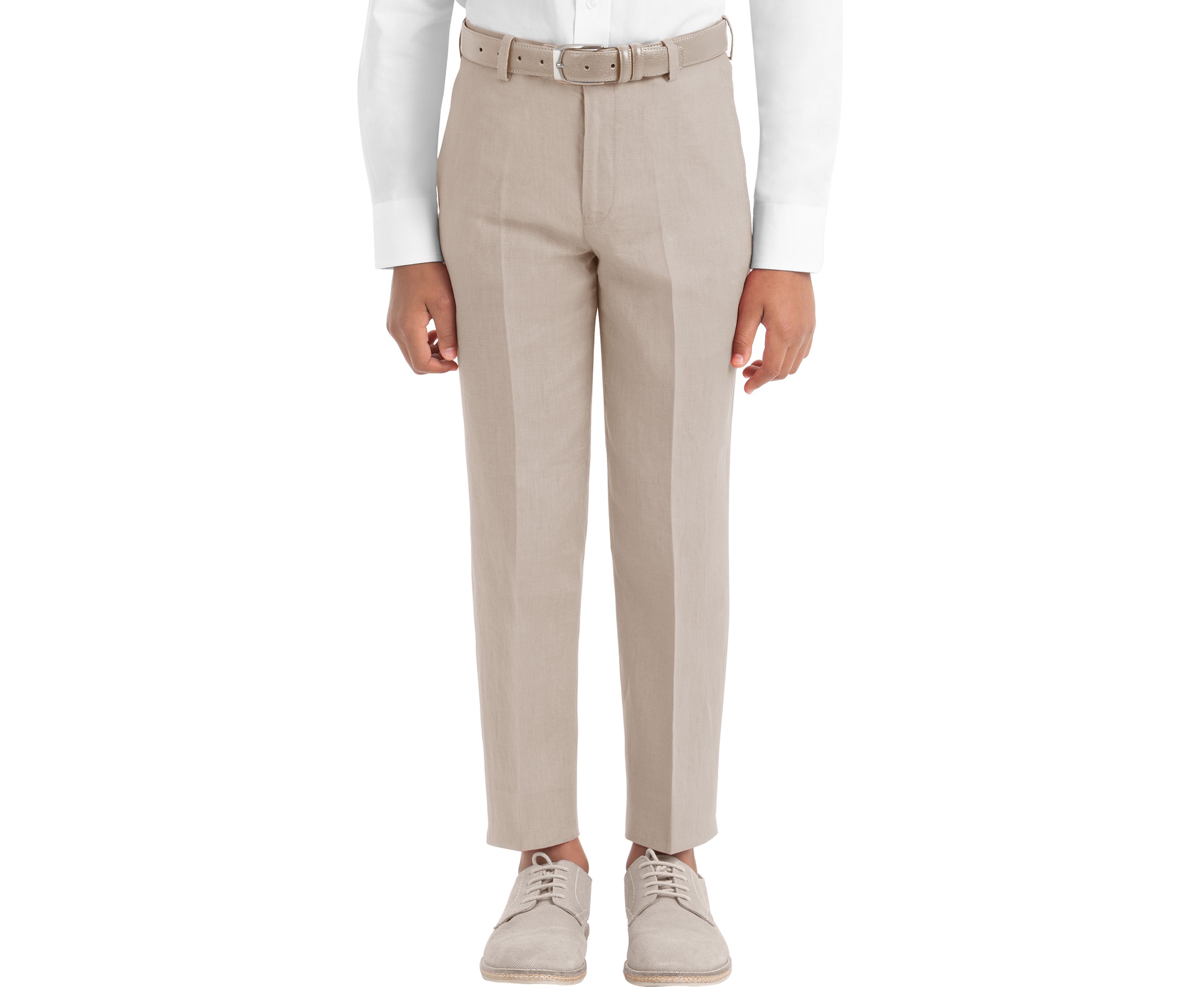 Boys 4-7 Tan Cotton Spandex Pants 