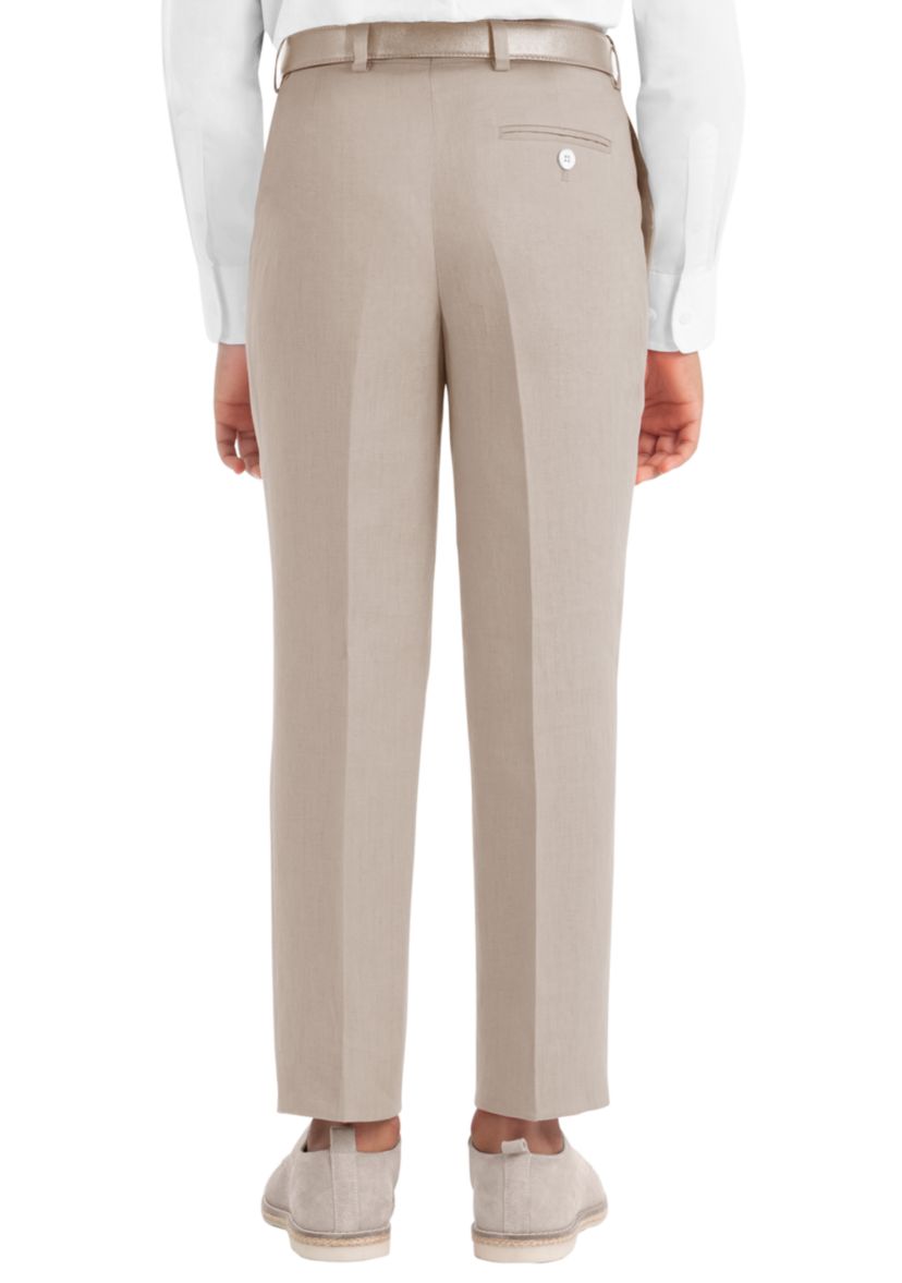 Boys 4-7 Tan Cotton Spandex Pants 