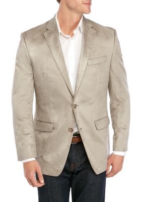 Lauren Ralph Lauren Light Gray Faux Suede Sport Coat | belk