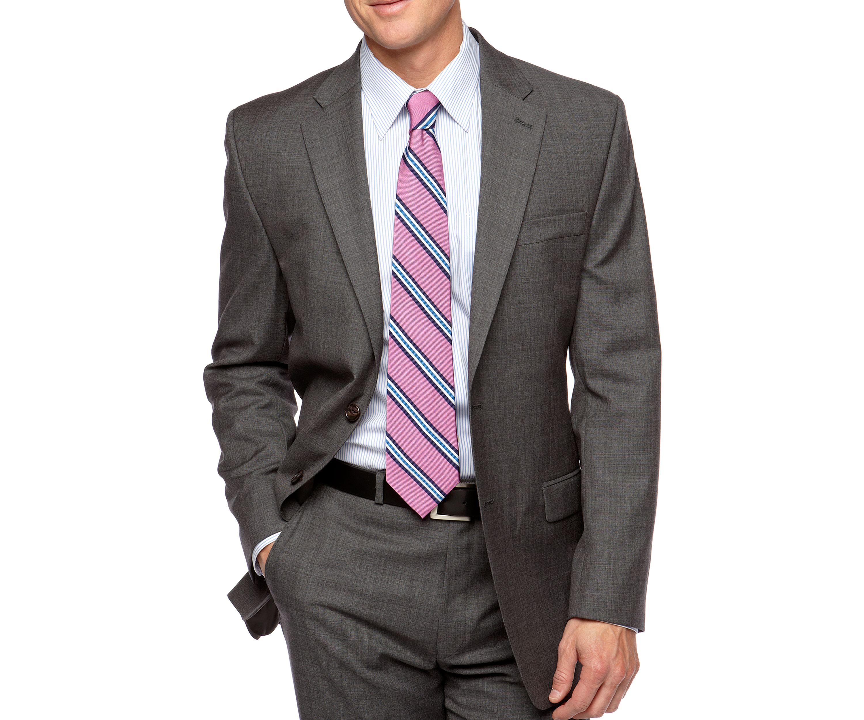 Classic Fit Ultraflex Comfort Sharkskin Suit Separate Coat