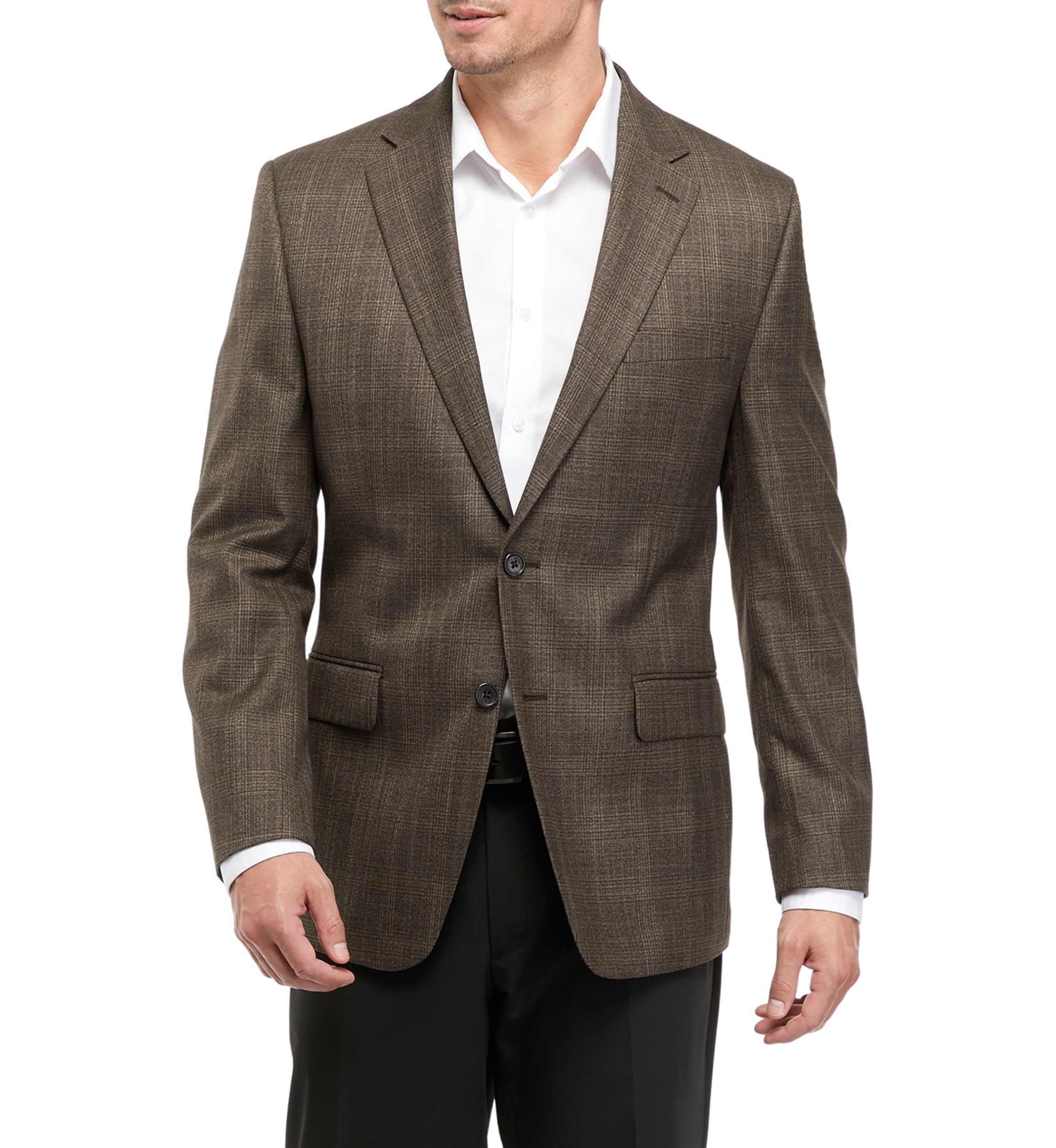 Brown Plaid Sport Coat