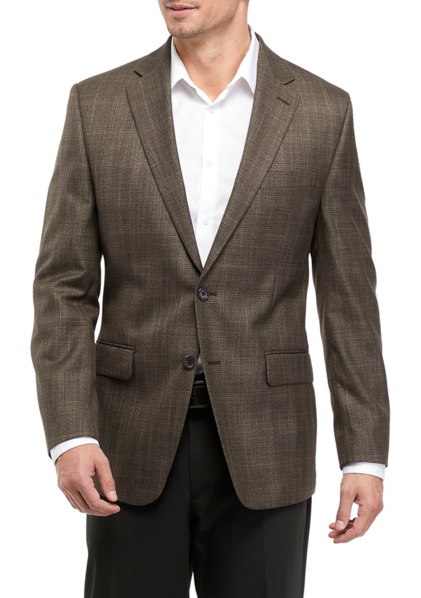 Brown Plaid Sport Coat