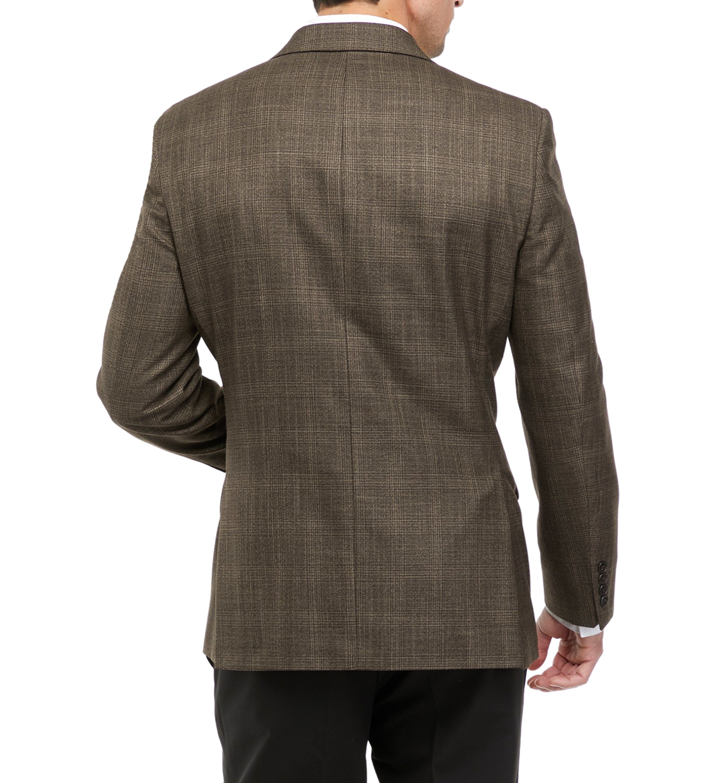 Brown Plaid Sport Coat