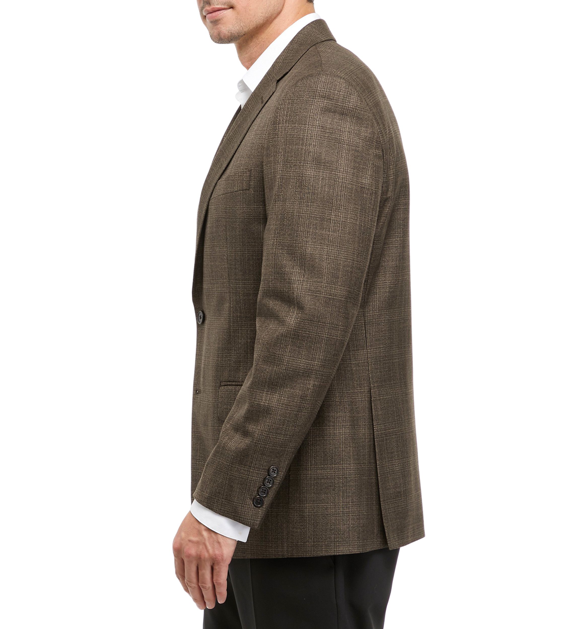 Brown Plaid Sport Coat