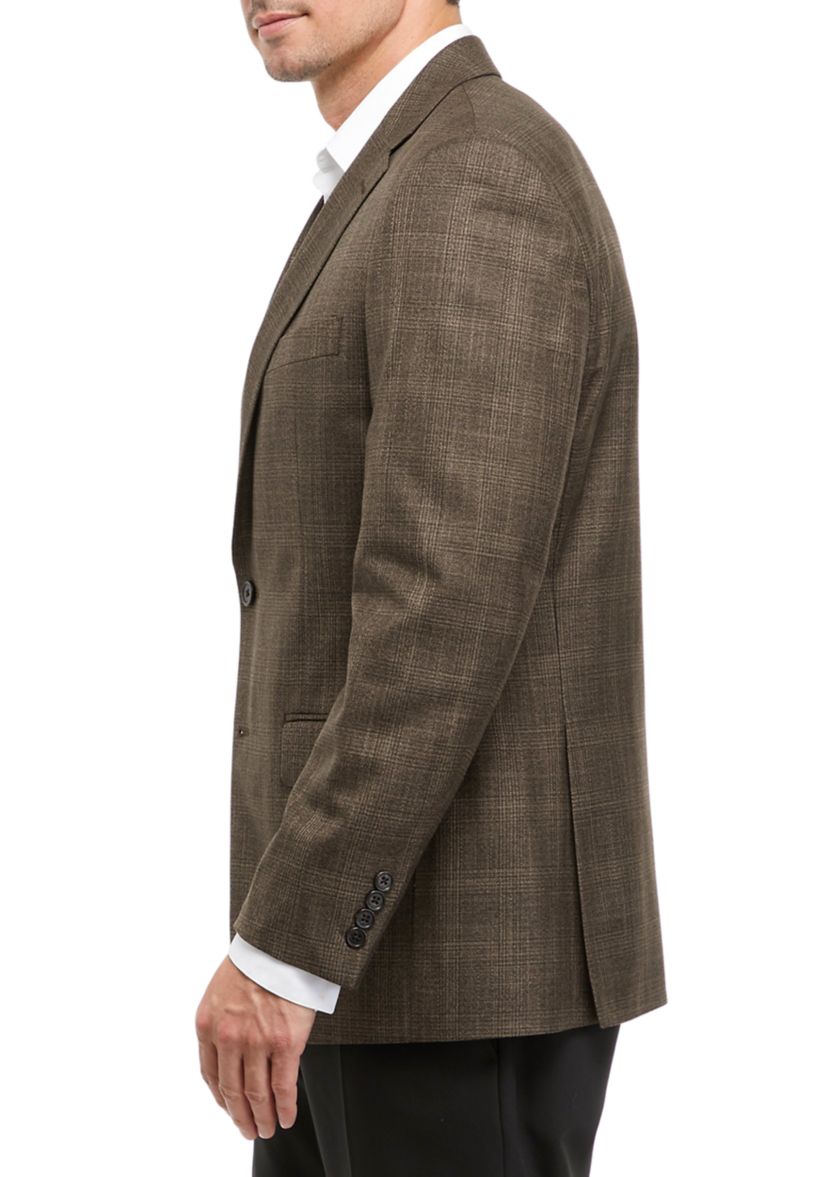 Brown Plaid Sport Coat