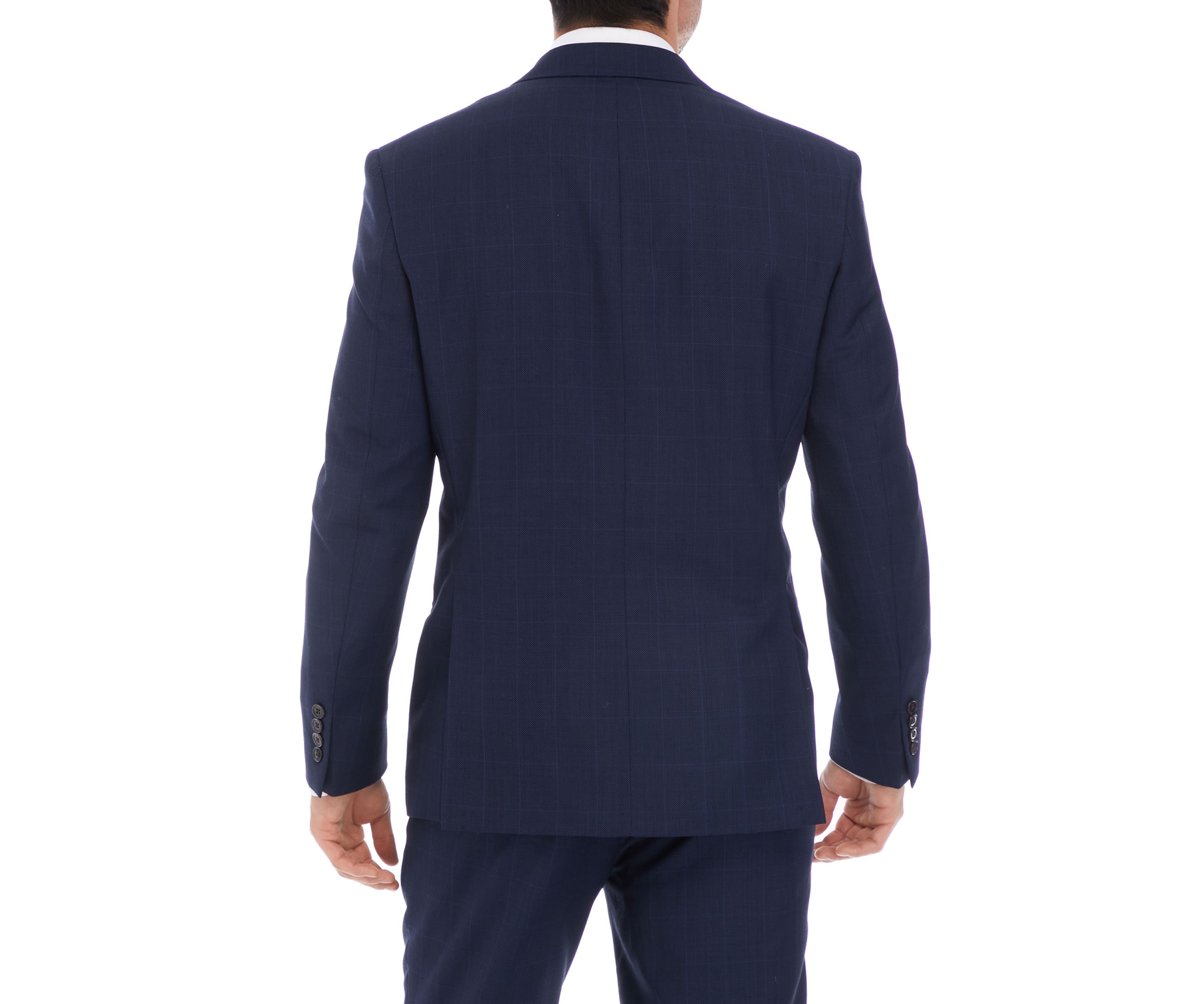 Single Breasted Blue Pattern Sport Coat