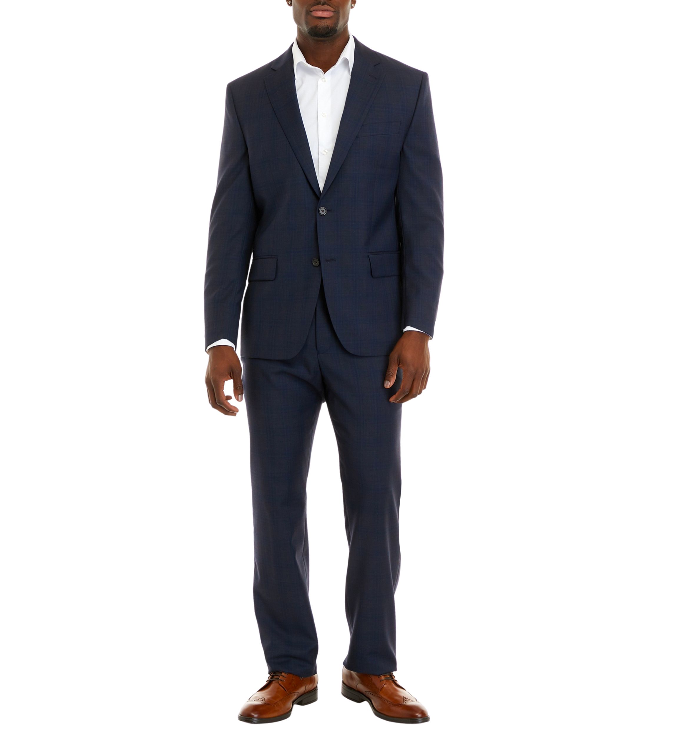 Single Breasted Blue Tic Weave Jacket