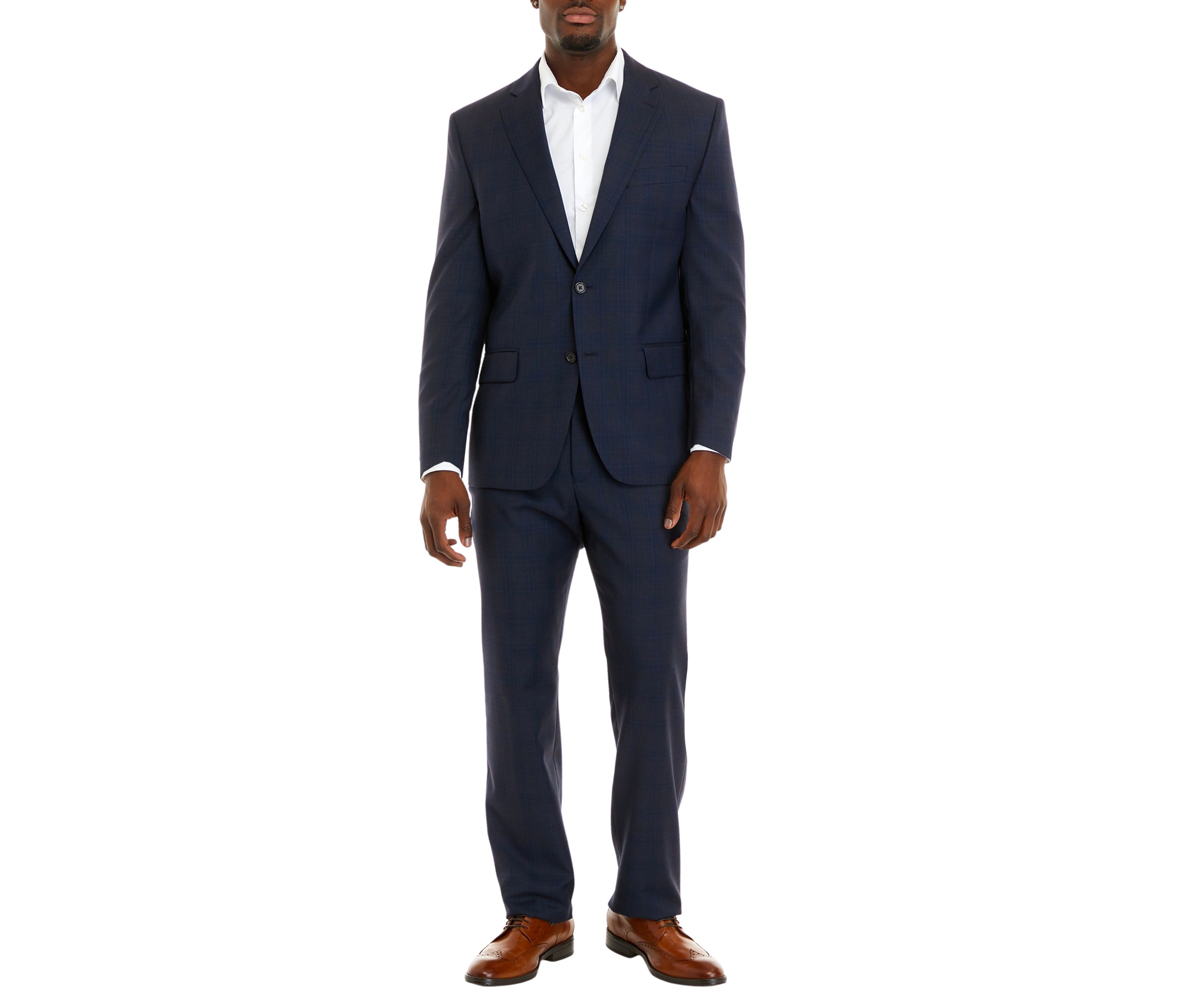 Single Breasted Blue Tic Weave Jacket