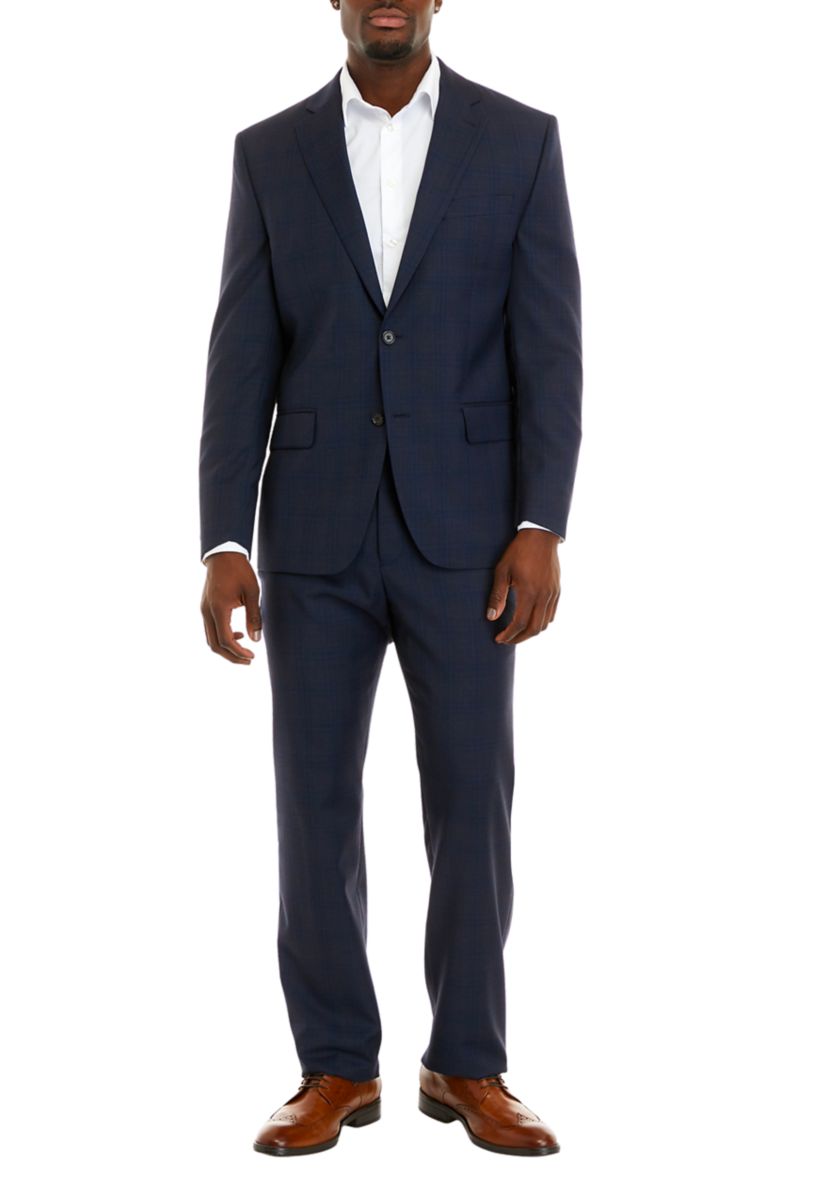 Single Breasted Blue Tic Weave Jacket