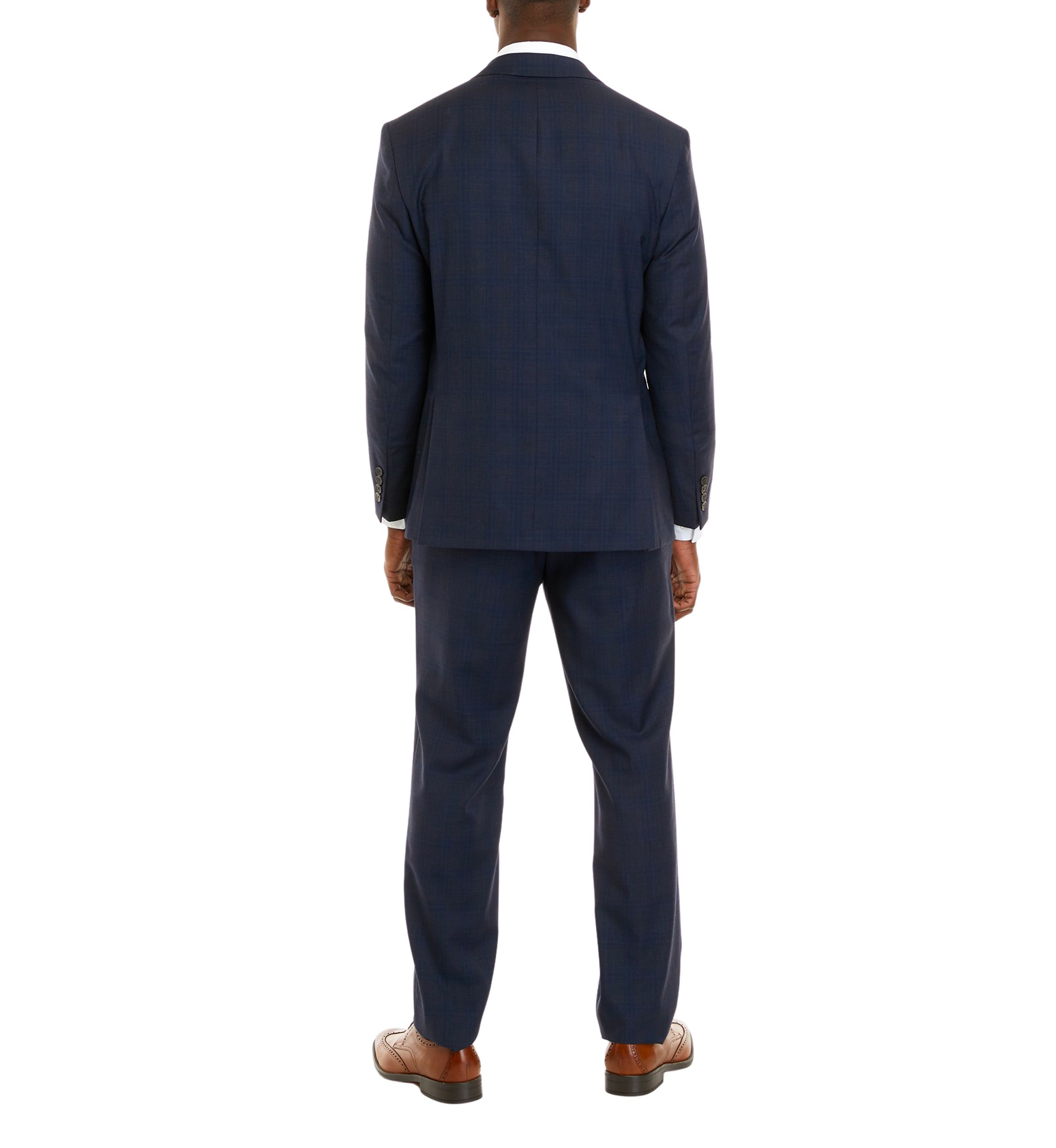 Single Breasted Blue Tic Weave Jacket