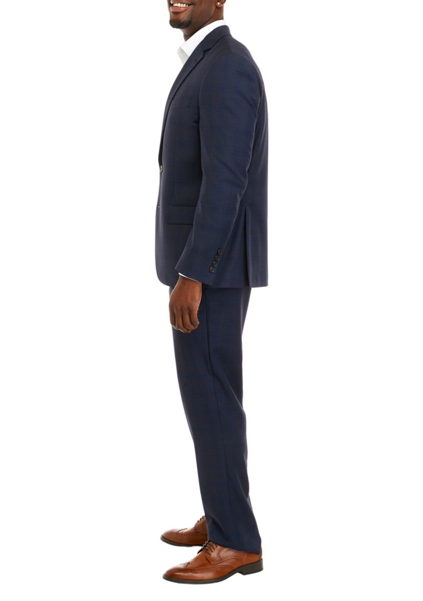 Single Breasted Blue Tic Weave Jacket