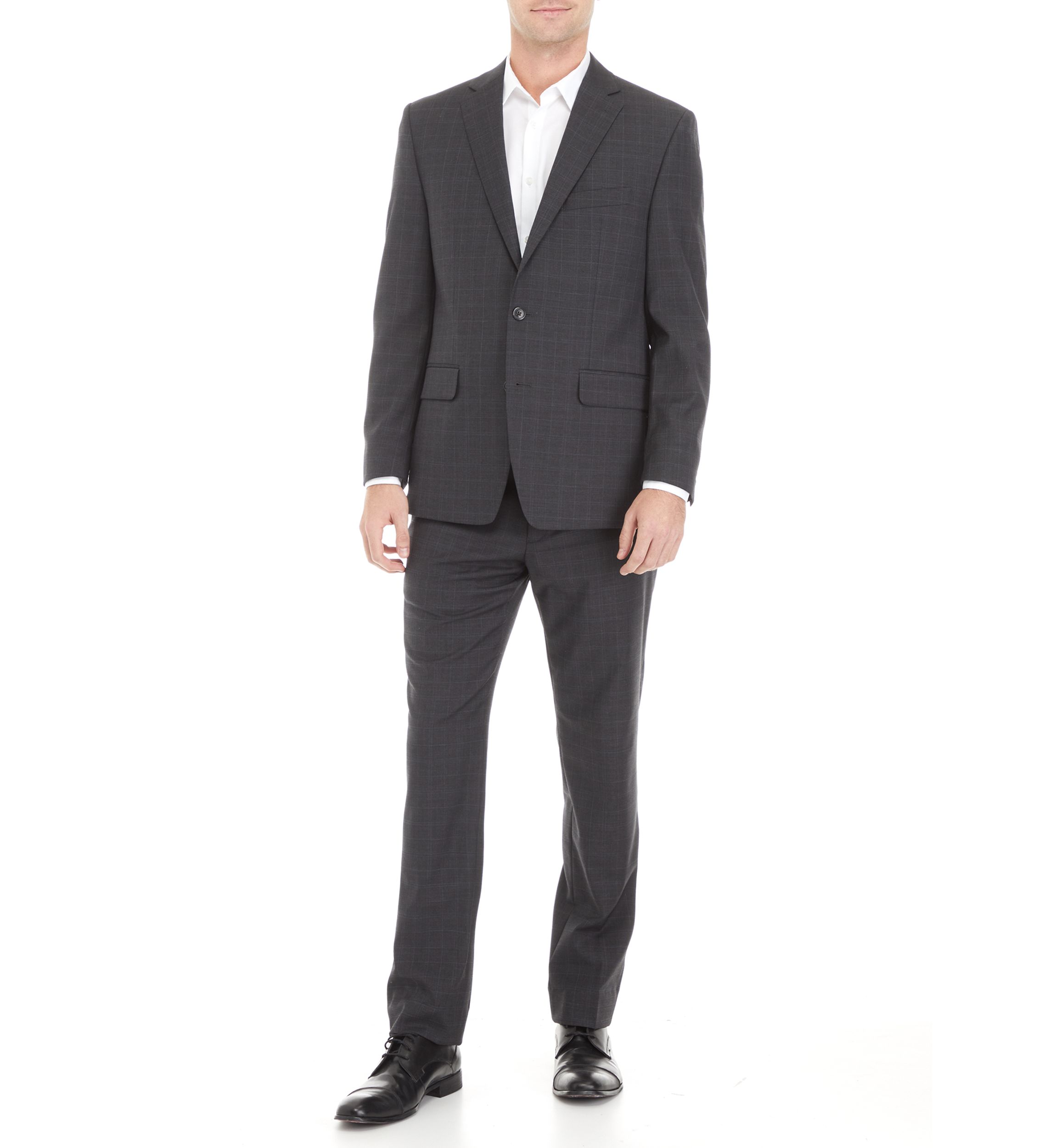 Gray Sharkskin Suit 