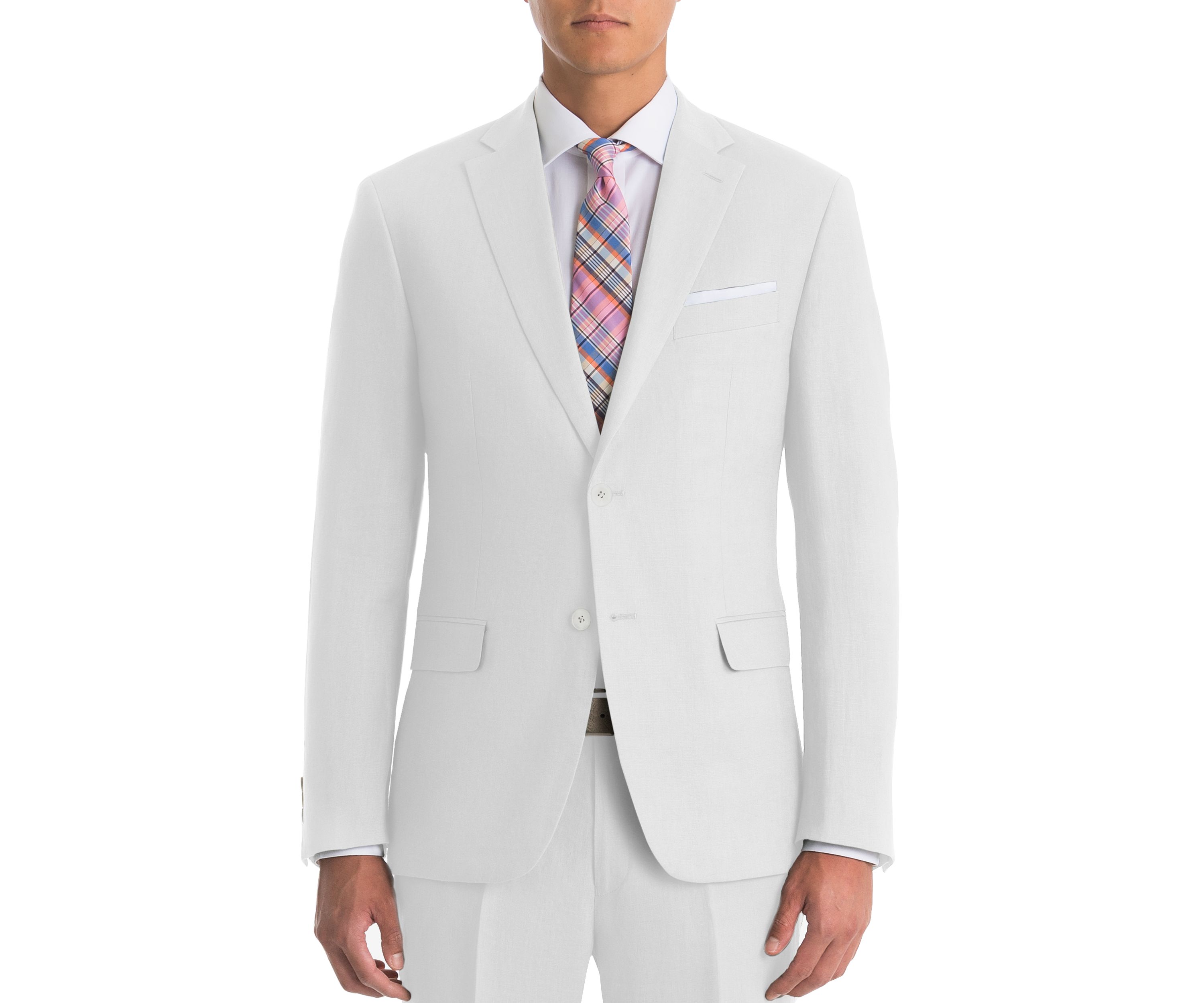 White Linen Suit Separate Coat 